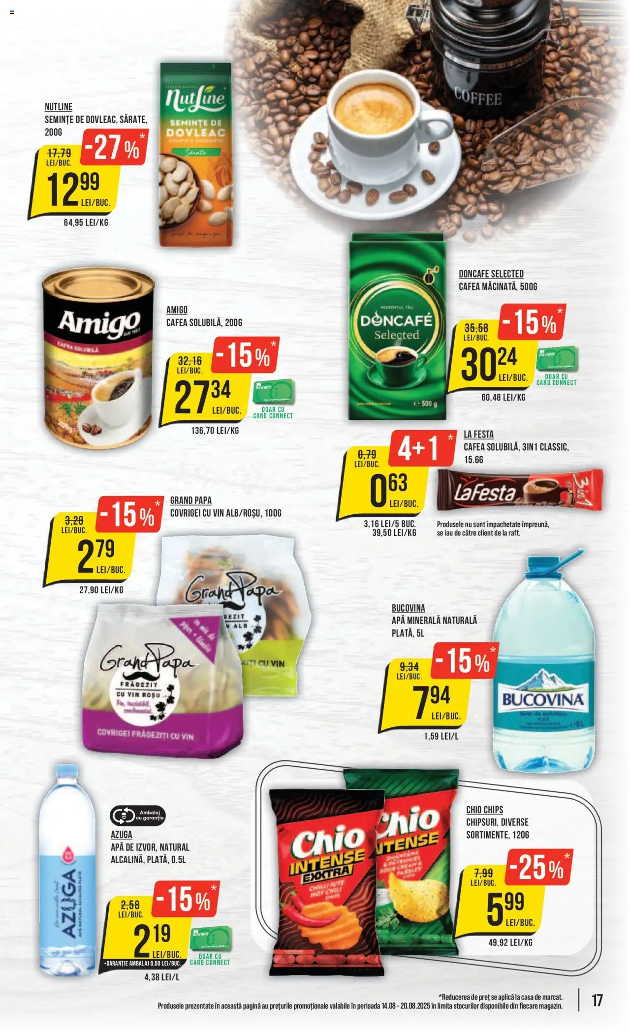 Catalog Mega Image – valabil de la 14.08.2025 | Pagină: 17 | Produse: Dovleac, Semințe, Covrigei, Vin