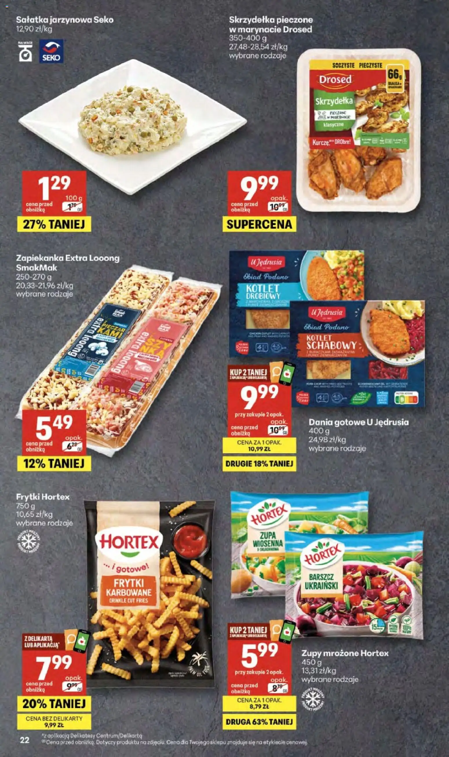 Delikatesy Centrum gazetka od 23.04.2026 | Strona: 22 | Produkty: Barszcz, Delikatesy, Zupa, Dania gotowe