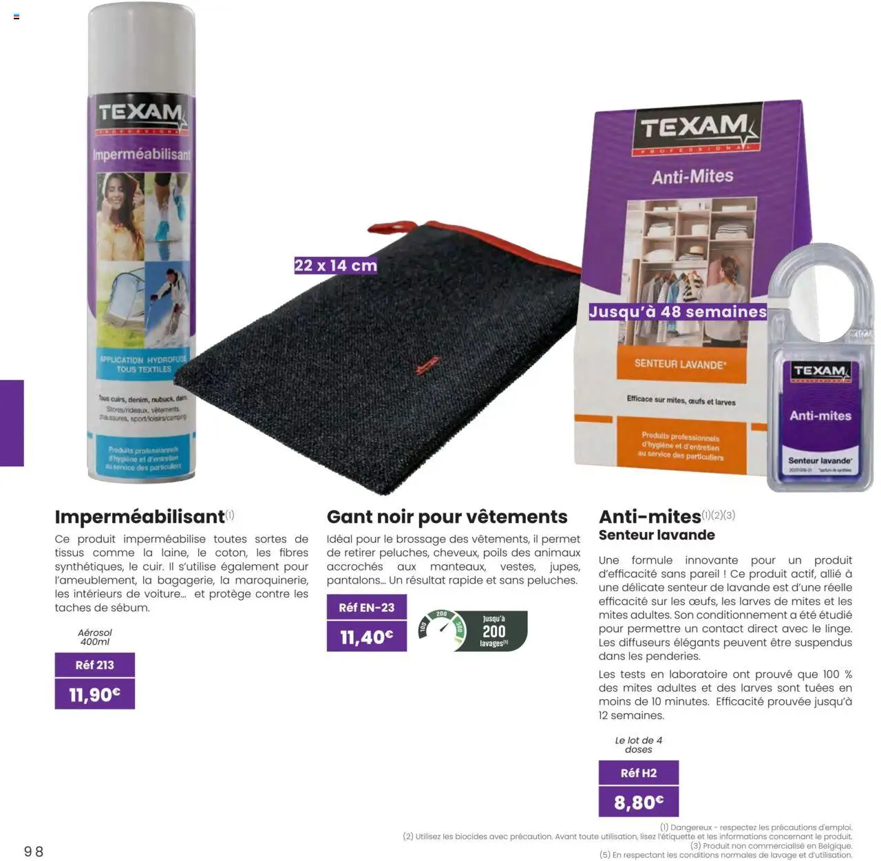  | Page: 98 | Produits: Lavande, Vêtements, Œufs