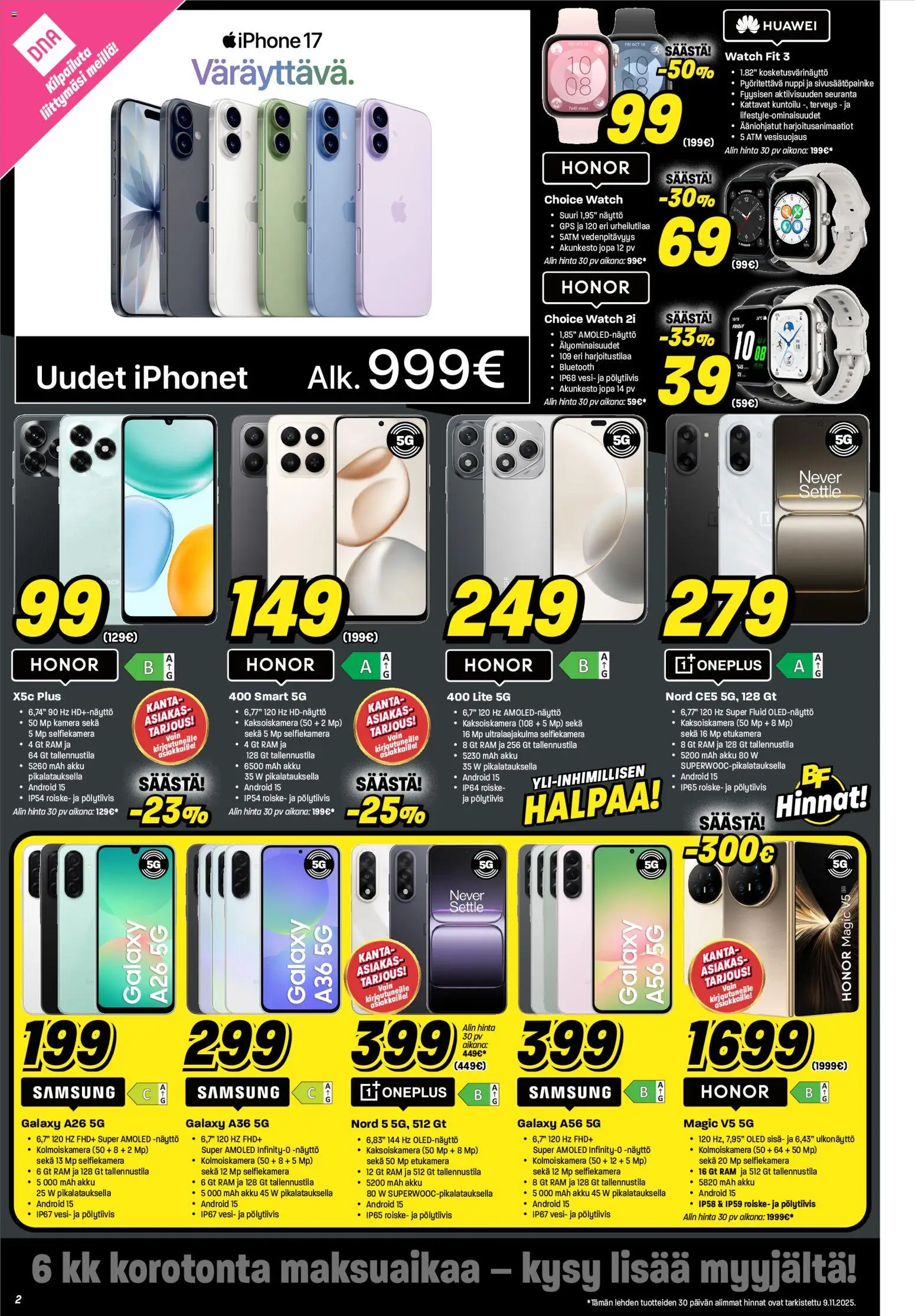 Veikon Kone - Black Friday – voimassa 10.11.2025 alkaen | Sivu: 2 | Tuotteet: Akku, Näyttö, Kamera