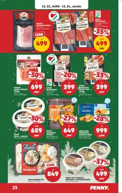 Csemege TÉLISZALÁMI, MIN. 80 NAPIG ÉRLELT, 100 g - amely érvényes a következő dátumtól: 18.12.2025 | Oldal: 29