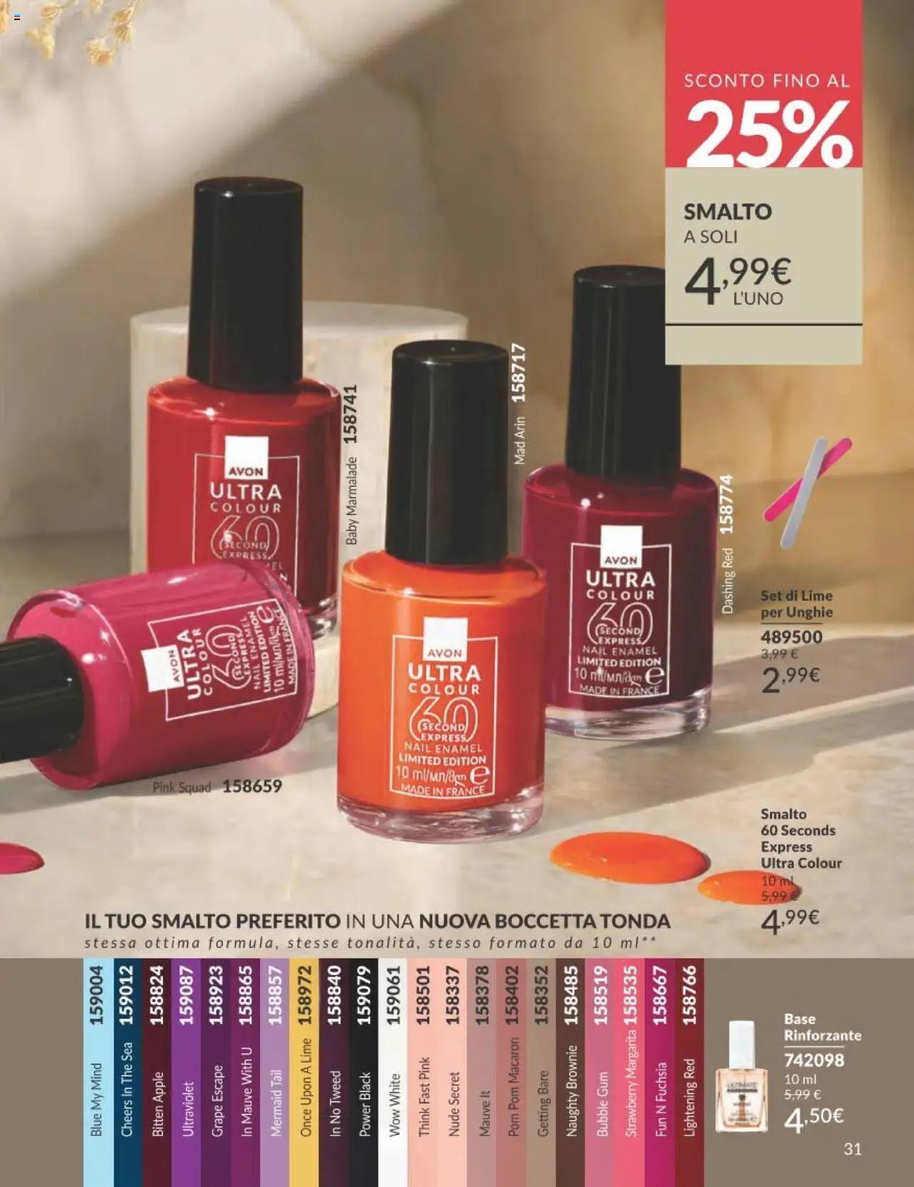 Volantino Avon del 01.10.2025 | Pagina: 31 | Prodotti: Lime, The