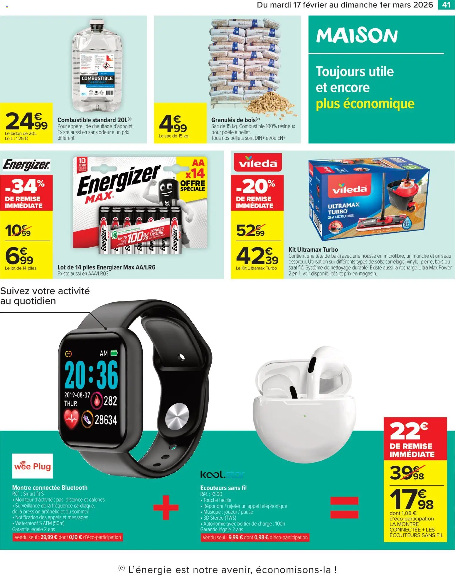 {H1} | Page: 43 | Produits: Montre, Moniteur, Poêle, Combustible standard