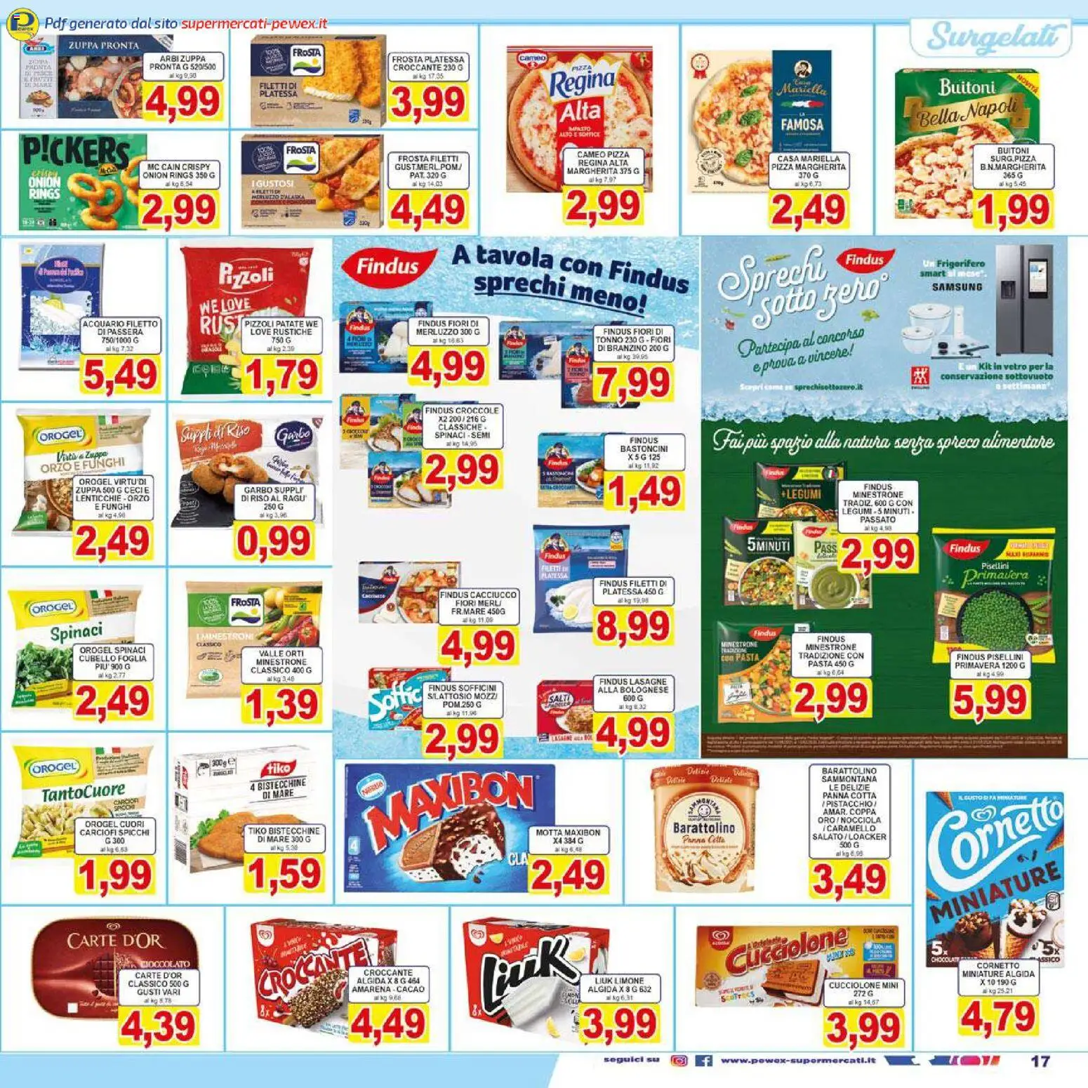 Volantino Pewex del 29.10.2025 | Pagina: 17 | Prodotti: Patate, Carciofi, Ragú, Cacao