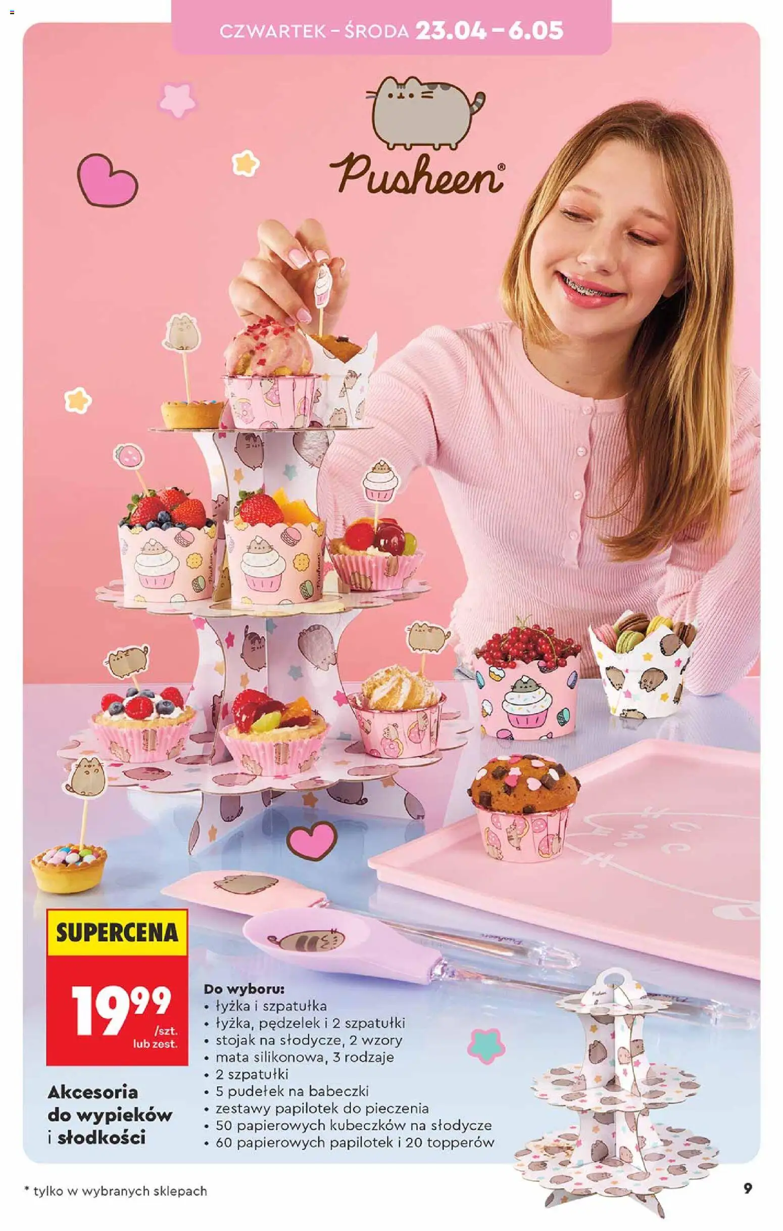 Biedronka gazetka - Hity i inspiracje od 18.04.2026 | Strona: 9 | Produkty: Słodycze, Babeczki