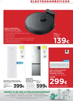 Vista previa Hipercor catálogo válido desde el 07.01.2026 | Página: 59 | Productos: Té, Aire acondicionado, Robot, Navegación