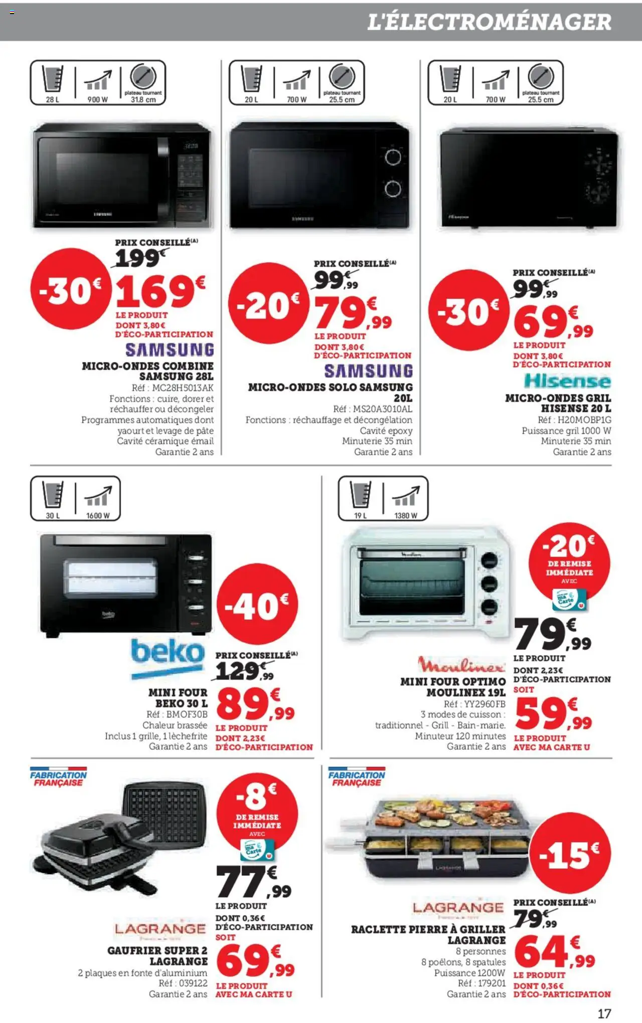 {H1} | Page: 17 | Produits: Plateau tournant, Four, Gril, Gaufrier