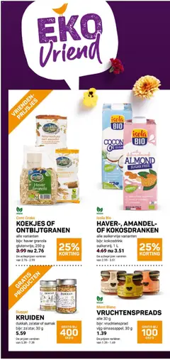 Ekoplaza folder - Voorbeeld van een folder van Ekoplaza, geldig van 25.03.2026 | Pagina: 10 | Producten: Koekjes, Haver, Tortilla lap