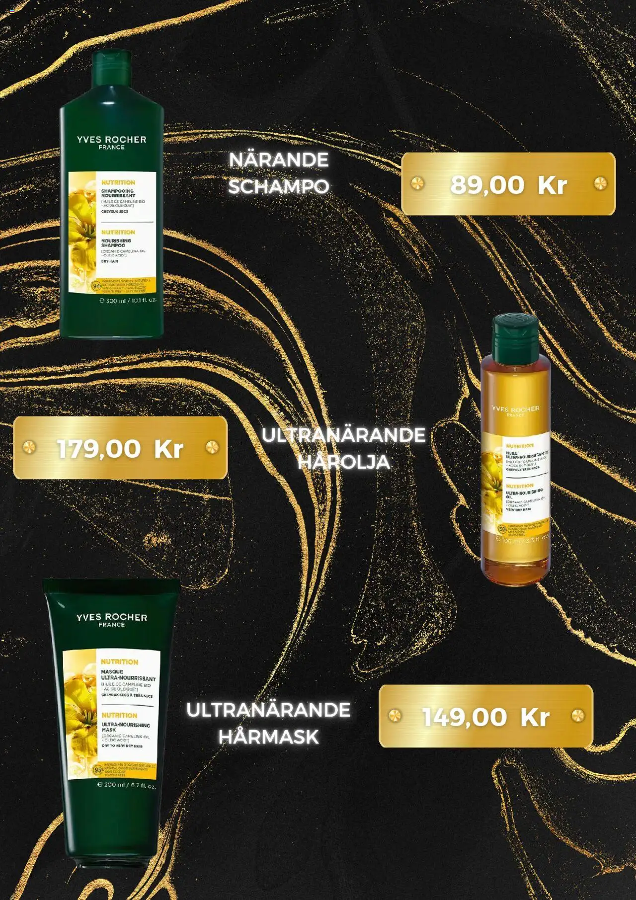 Yves Rocher reklamblad aktuell från 01.10.2025 | Sida: 2 | Produkter: Schampo, Mask, Hårmask