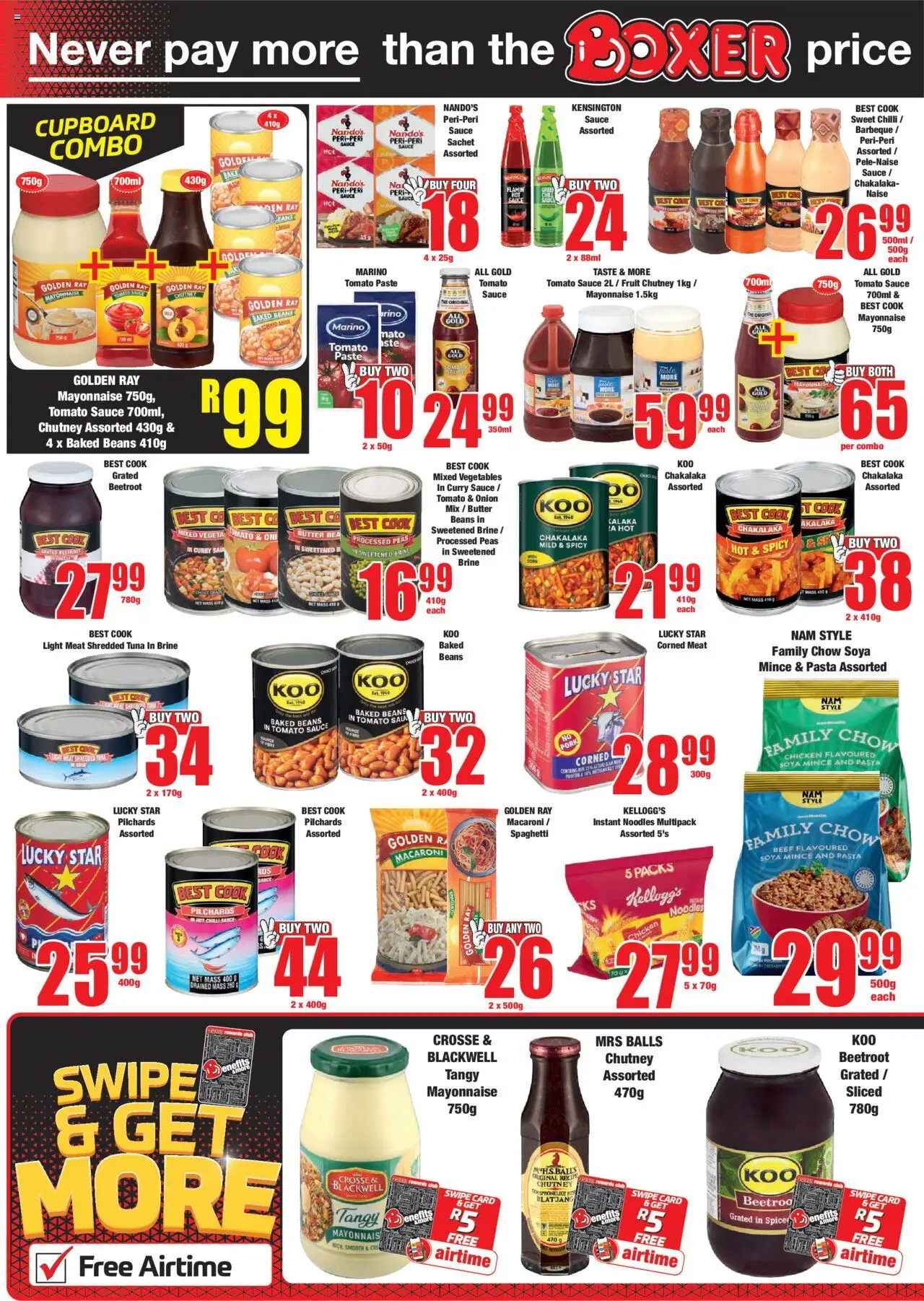 New Boxer catalogue – valid from 09.10.2025 | Page: 6 | Products: Beans, Baked beans, Soya mince, Fruit