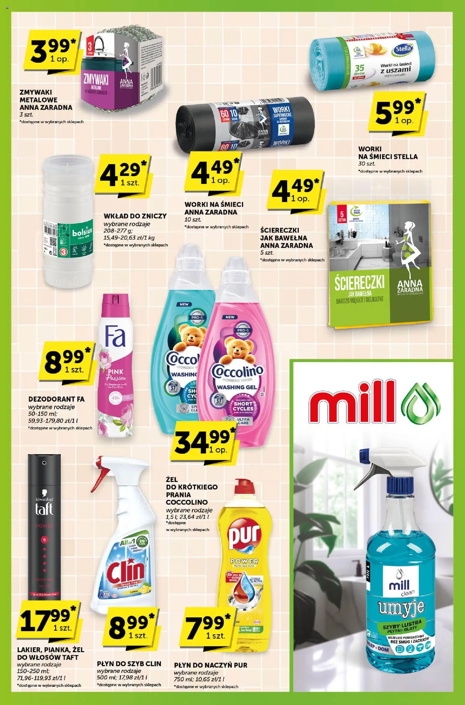 ABC Gazetka - Sprawdź, co więcej od 30.10.2025 | Strona: 9 | Produkty: Płyn do szyb Clin, Coccolino, Dezodorant