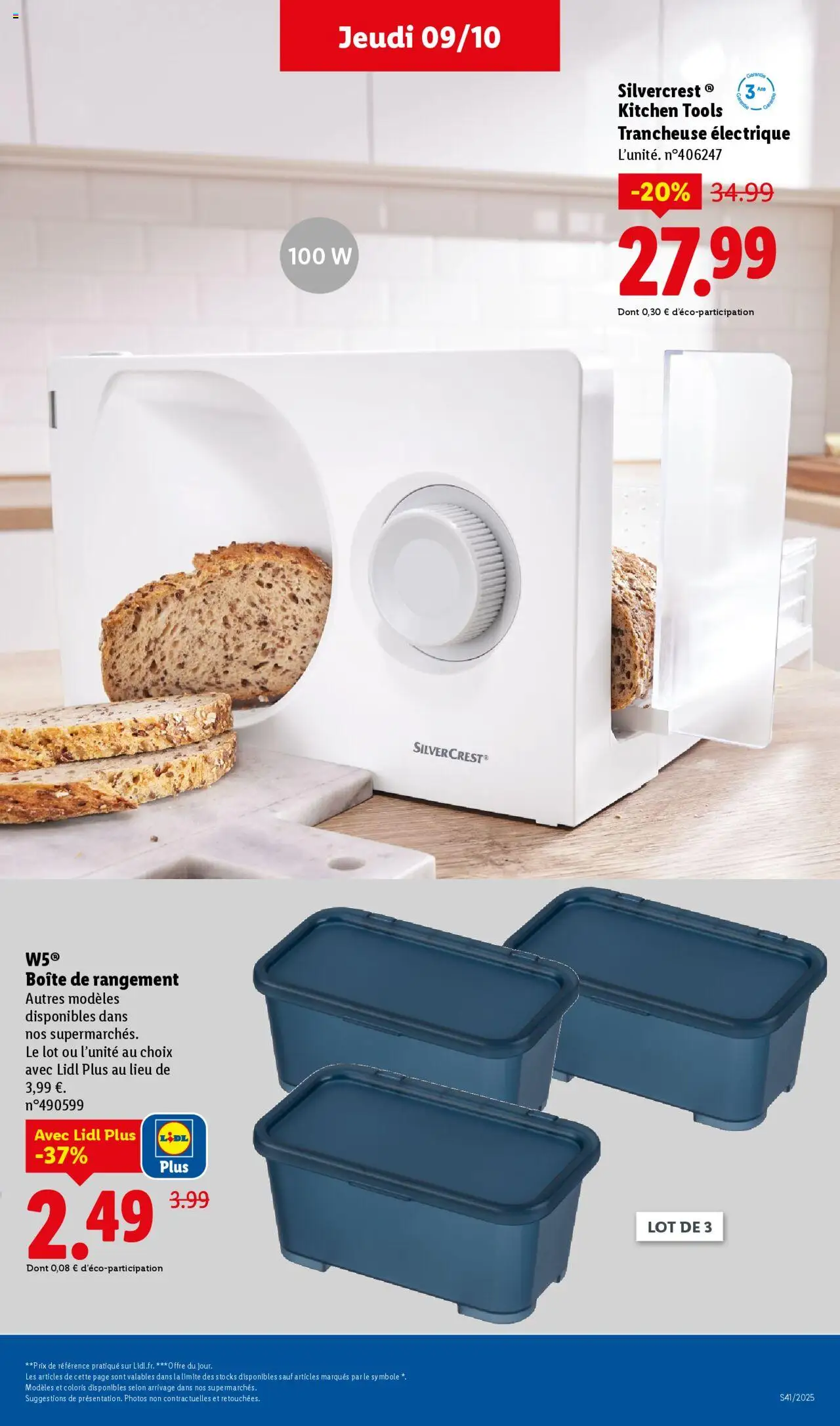{H1} | Page: 39 | Produits: Trancheuse, Boîte de rangement