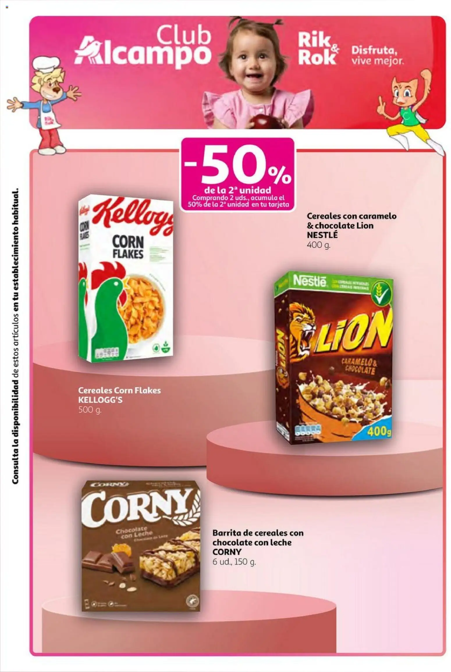 Alcampo -  Club Nacional  │ válido desde el 06.11.2025 | Página: 16 | Productos: Leche, Chocolate, Cereales, Chocolate con leche