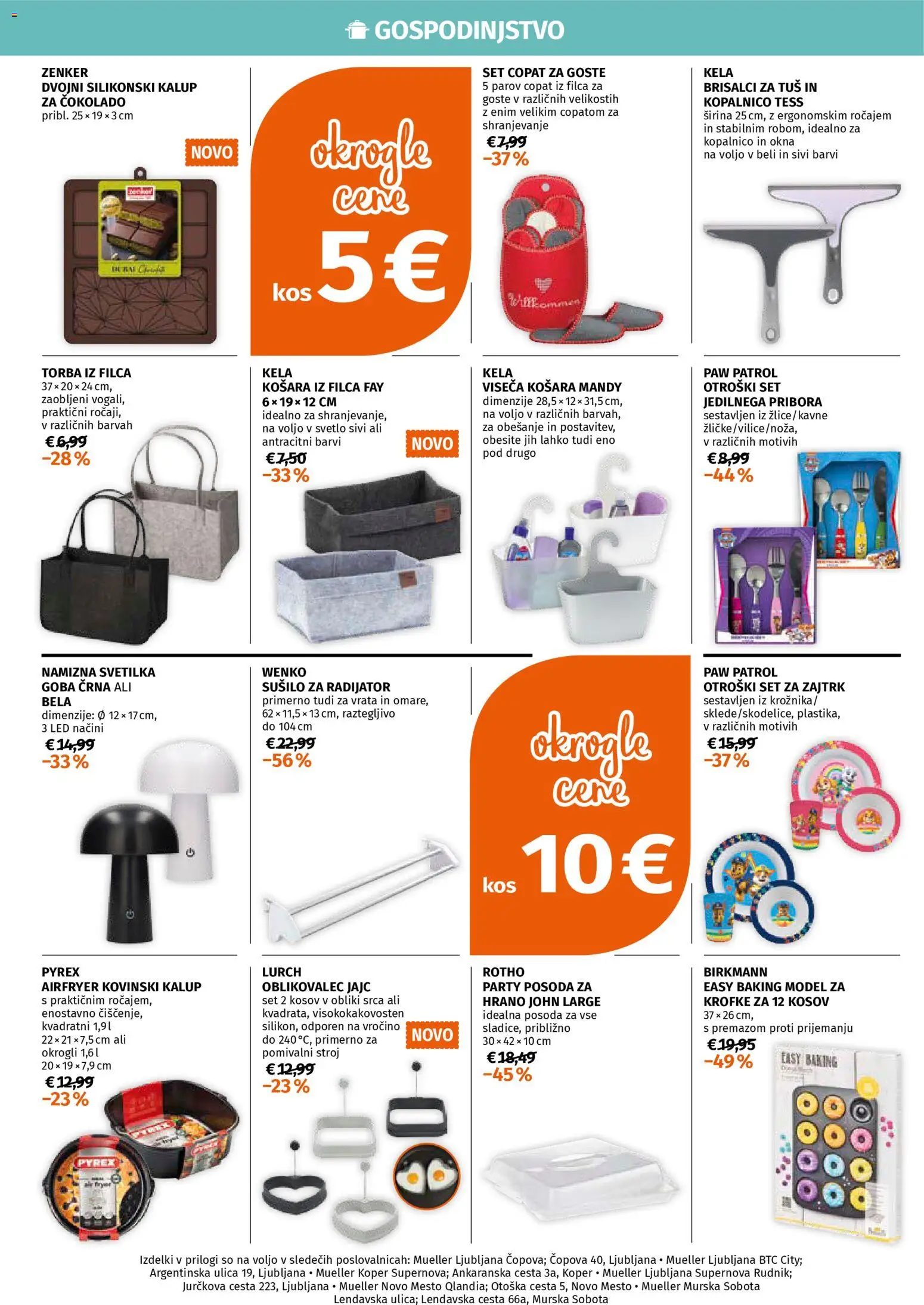 Novi Müller katalog ponudbe – veljaven od 05.01.2026 | Stran: 4 | Izdelki: Košara, Radijator, Namizna svetilka, Vrata