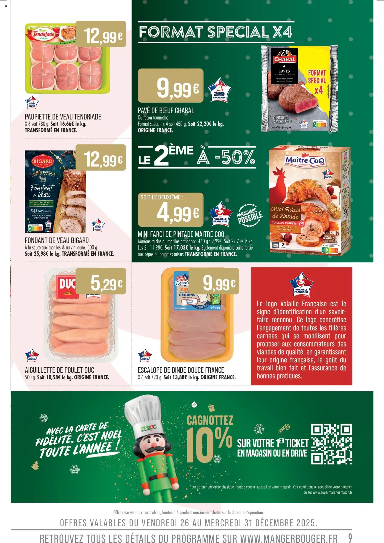 {H1} | Page: 9 | Produits: Volaille, Pintade, Viande, Viande bovine