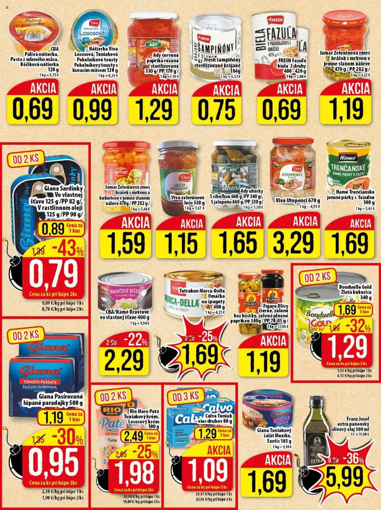 Klas leták │ platný od 04.08.2025 | Strana: 15 | Produkty: Rio Mare, Bravčové mäso, Omáčka, Kukurica