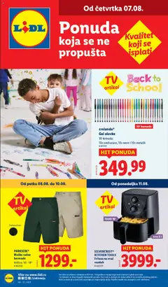 Lidl - katalog od četvrtka - pregled Lidl kataloga - važi od 07.08.2025