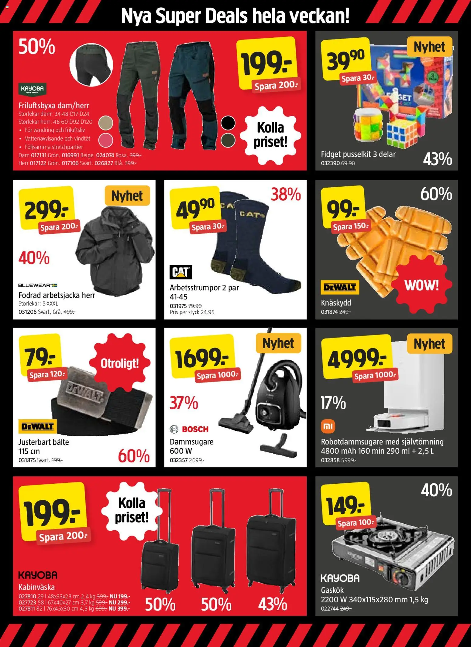 Jula reklamblad aktuell från 24.11.2025 | Sida: 4 | Produkter: Dammsugare, Bälte, Robotdammsugare