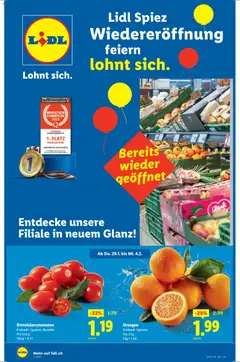 Lidl Aktionen Wiedereröffnung Spiez ab 29.01.2026 gültig