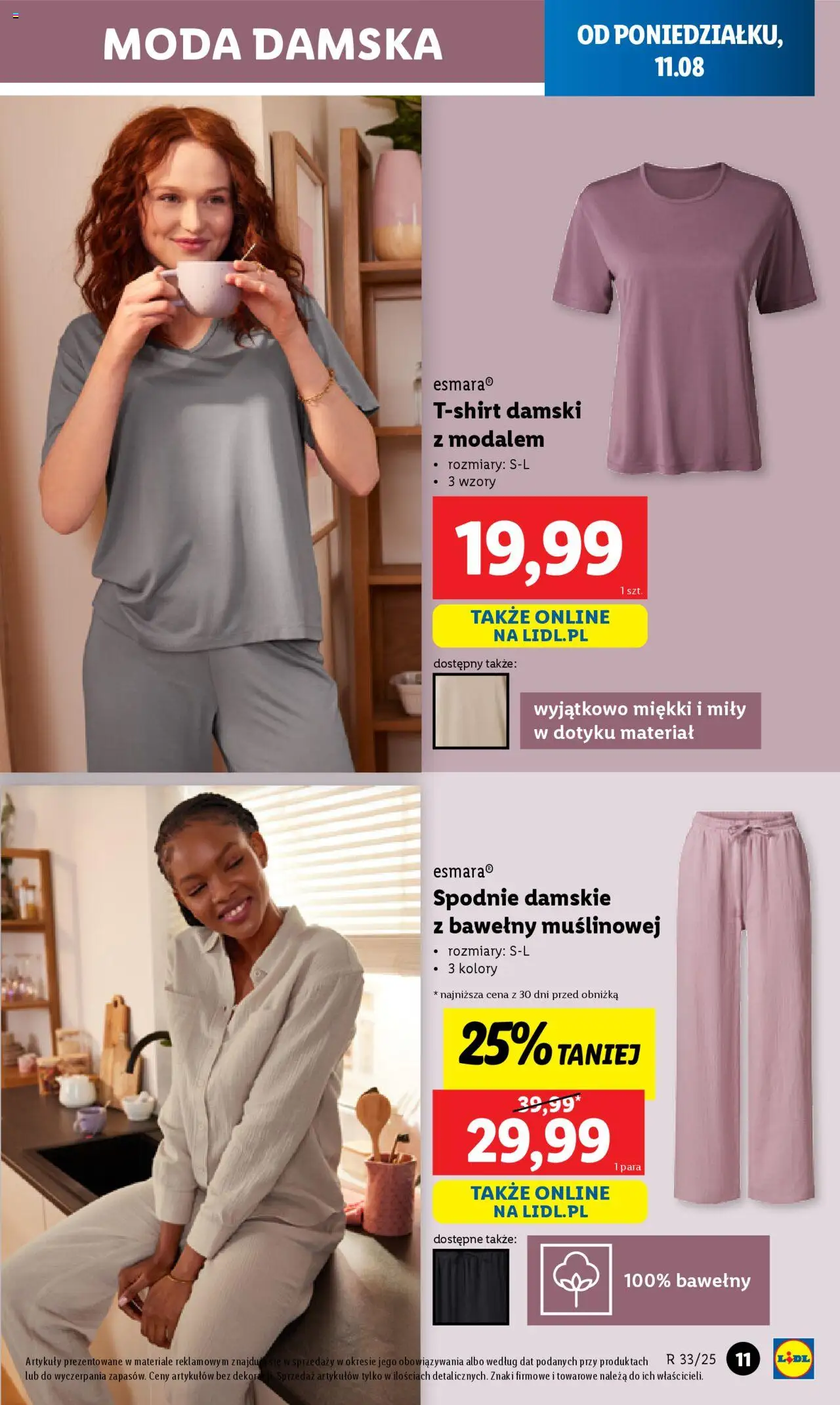 Lidl Katalog od 11.08.2025 | Strona: 11 | Produkty: Spodnie