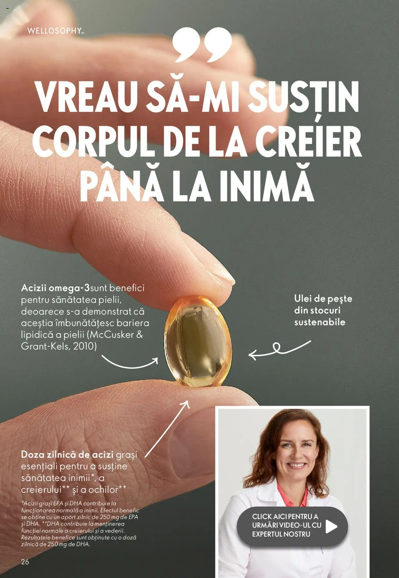 Oriflame catalog - Wellosophy – valabil de la 31.10.2023 | Pagină: 26 | Produse: Ulei, Pește