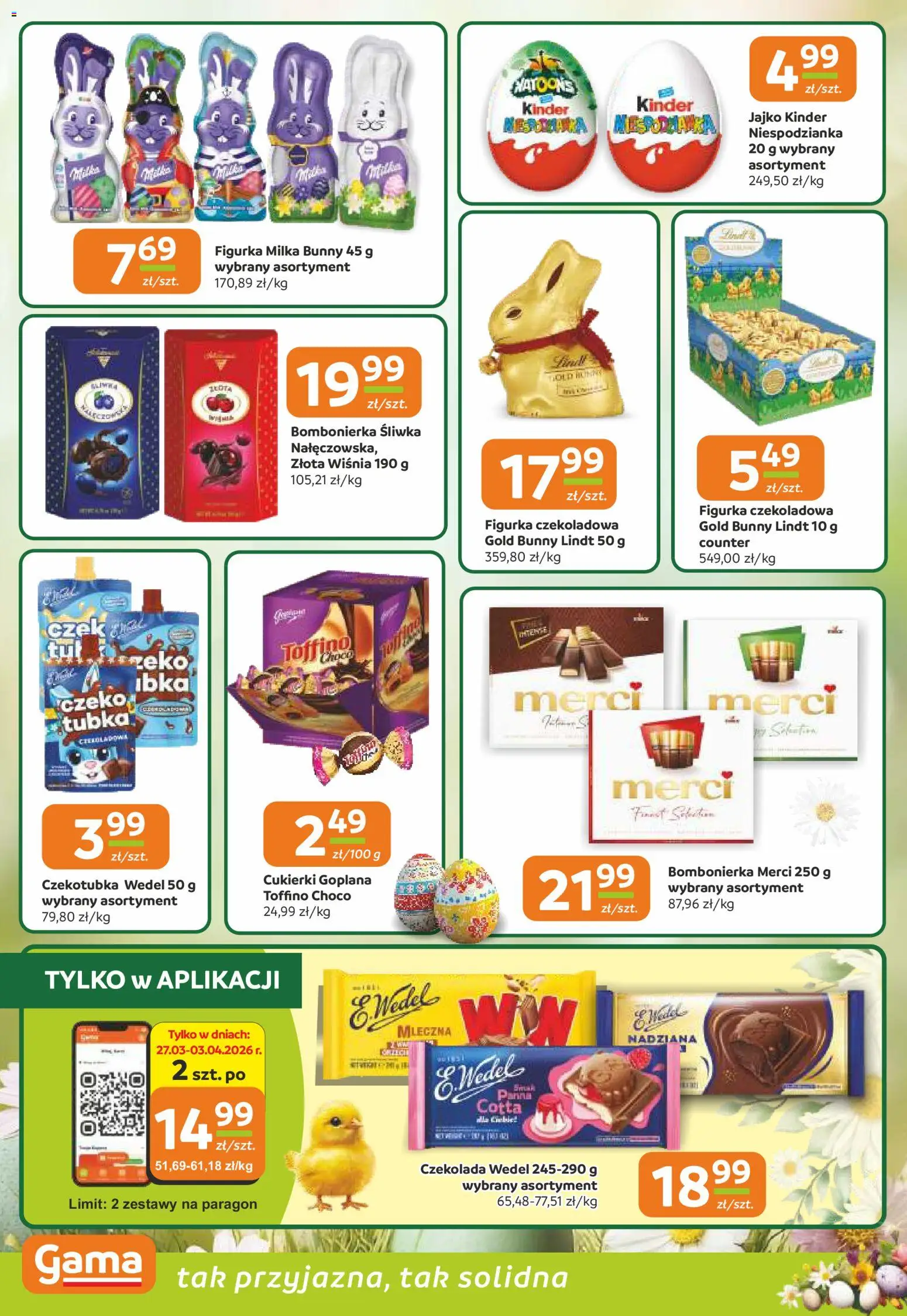 Gama gazetka od 26.03.2026 | Strona: 4 | Produkty: Bombonierka, Merci, Milka, Czekolada