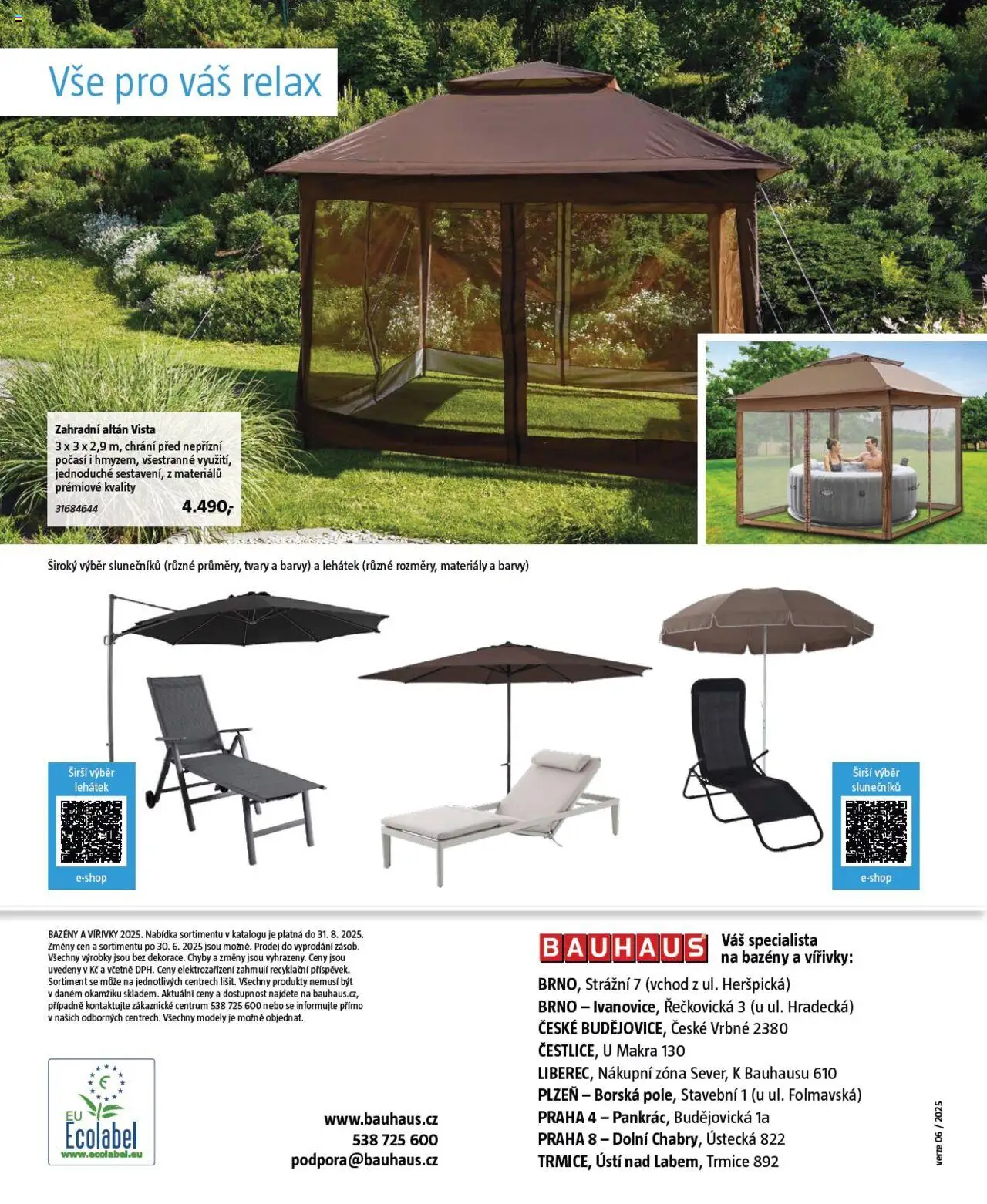 Bauhaus katalog Bazény a vířivky od 26.06.2025 | Strana: 36 | Produkty: Bazény, Altán, Modely, Barvy