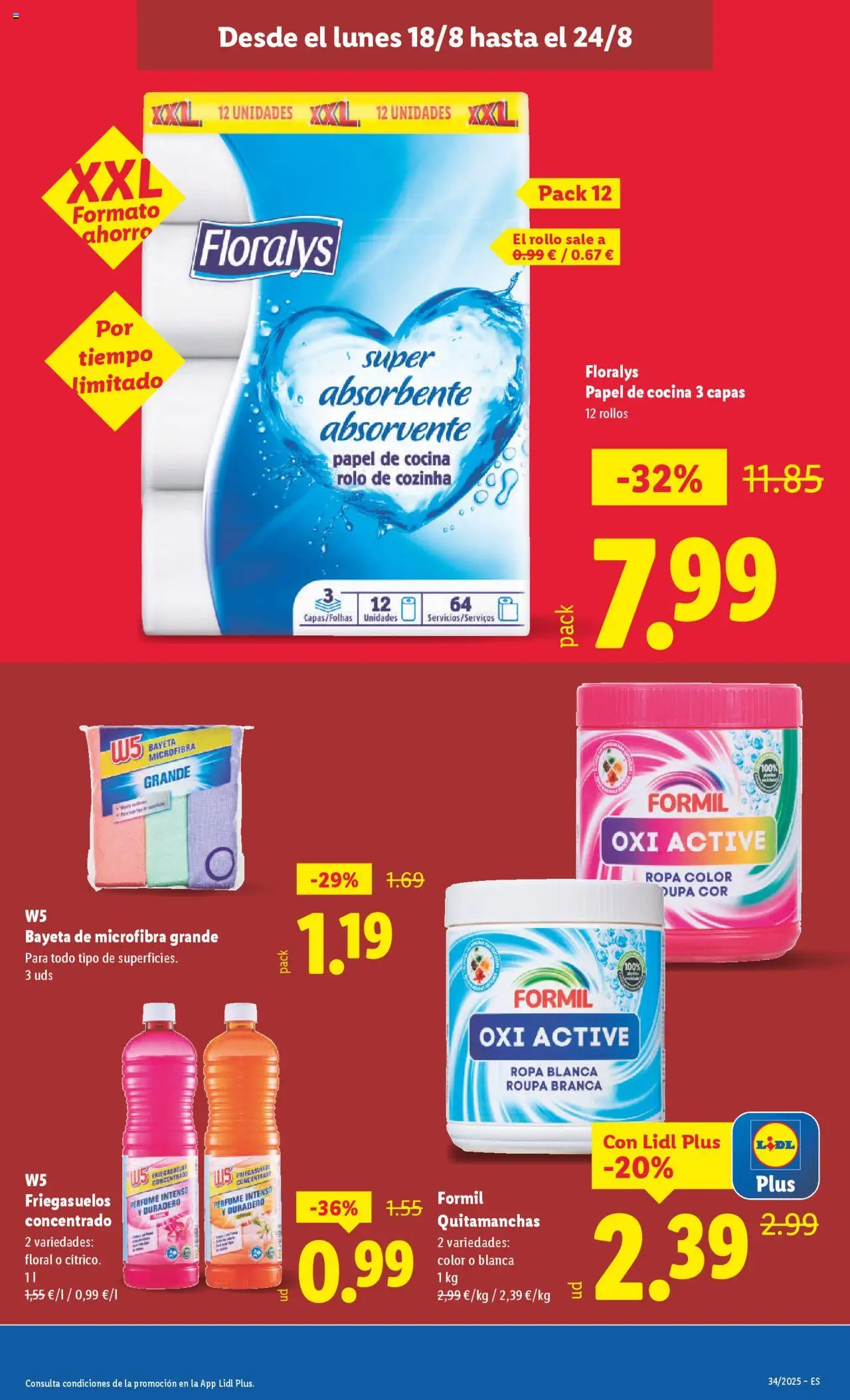 Lidl catálogo BCN │ válido desde el 18.08.2025 | Página: 7 | Productos: Perfume, Quitamanchas, Ropa, Cocina