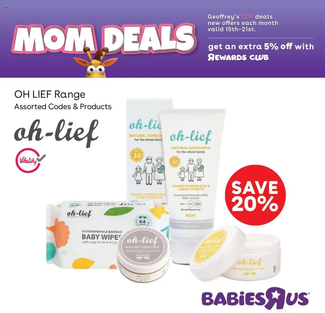 New Babies R Us catalogue – valid from 15.10.2025 | Page: 6 | Products: Cream, Sunscreen, Preservative, Water