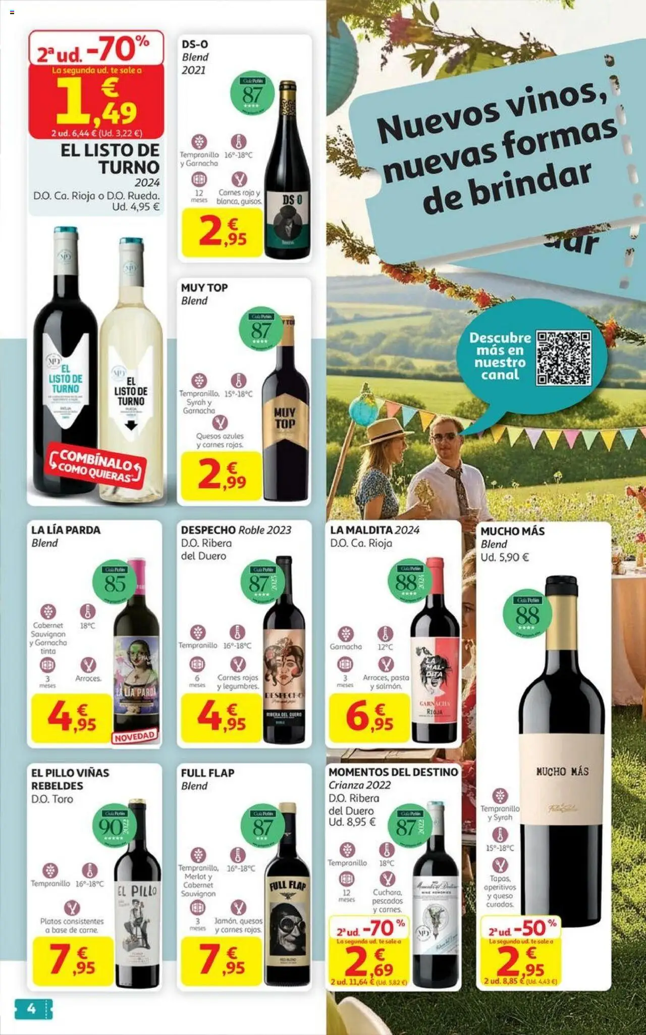 Alcampo - HG Castilla Mancha │ válido desde el 06.10.2025 | Página: 4 | Productos: Queso, Pasta, Té