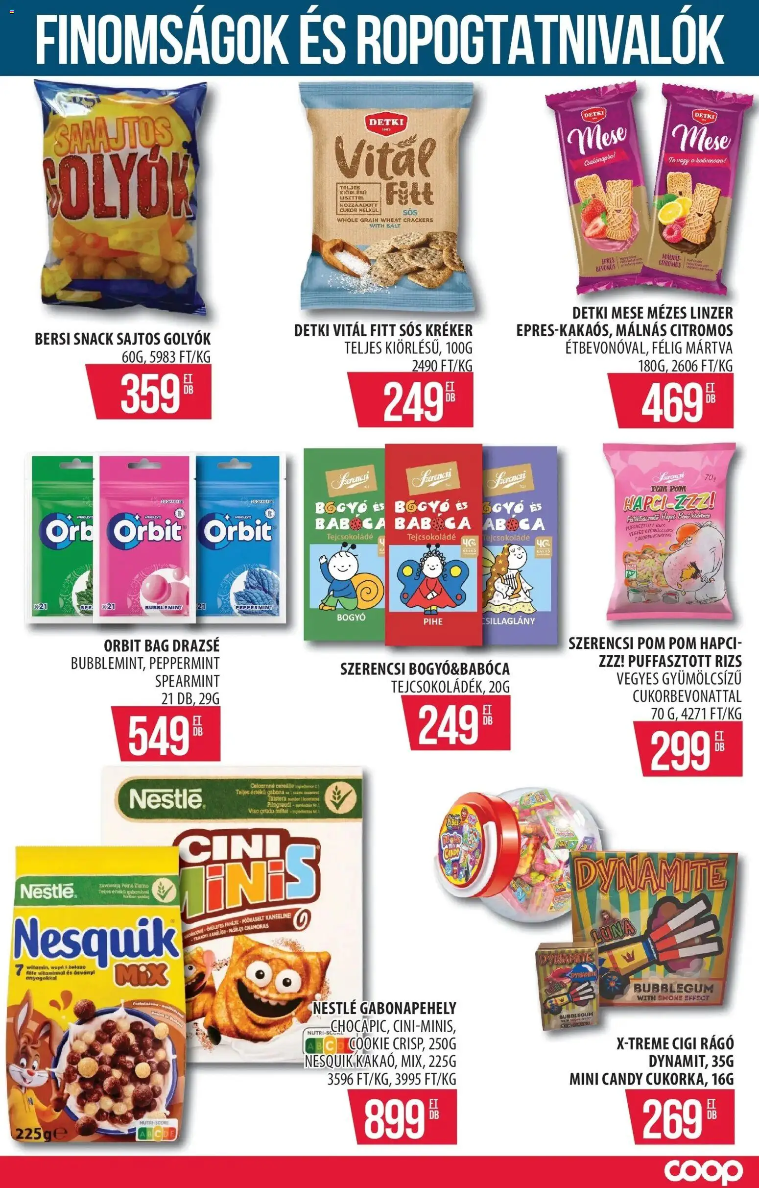 COOP Szolnok akciós ujság - amely érvényes a következő dátumtól: 12.03.2026 | Oldal: 12 | Termékek: Gabonapehely, Kréker, Drazsé, Linzer