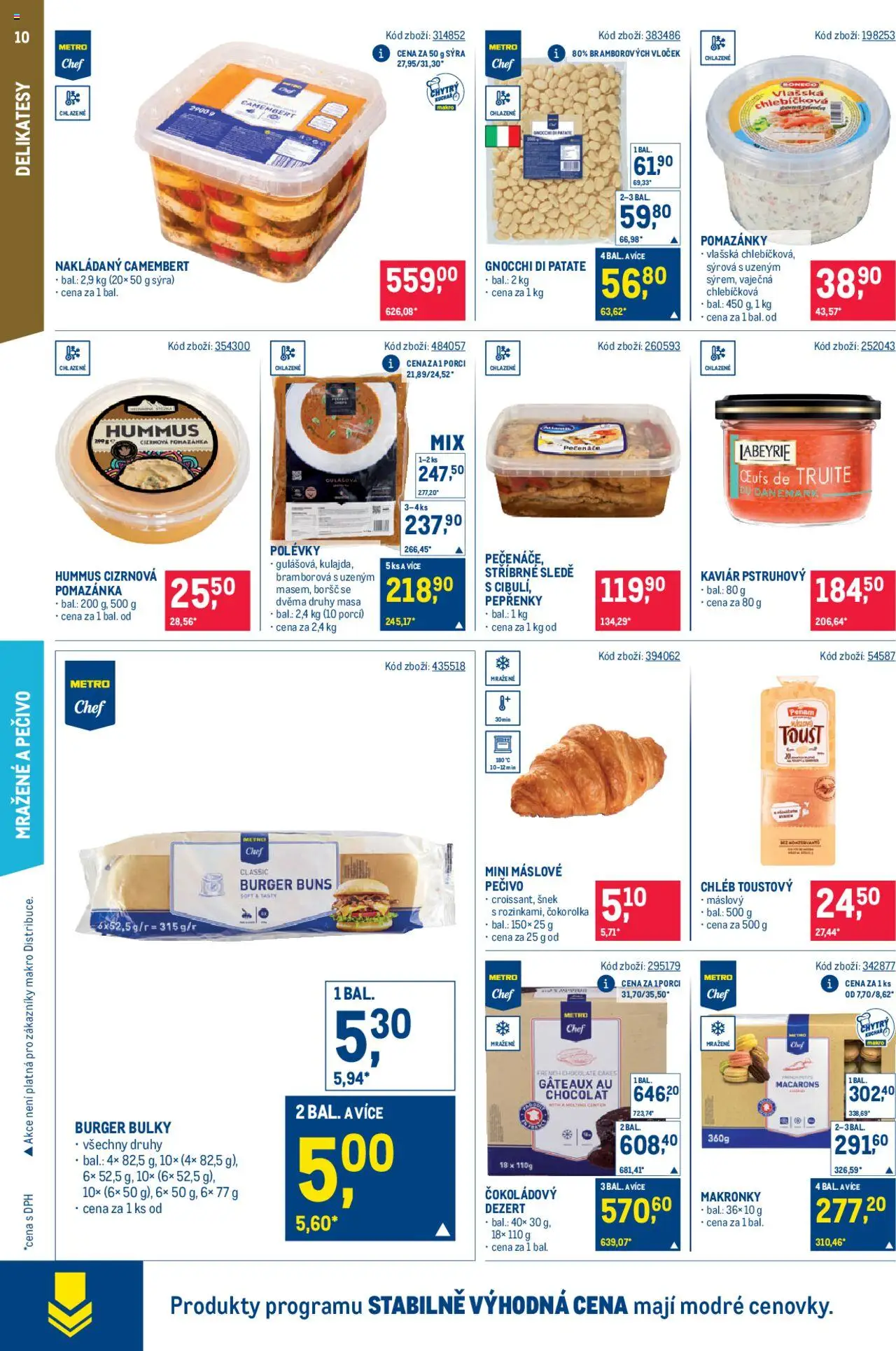 Makro leták - Gastronomie od 18.06.2025 | Strana: 10 | Produkty: Chléb, Makronky, Pečivo, Camembert