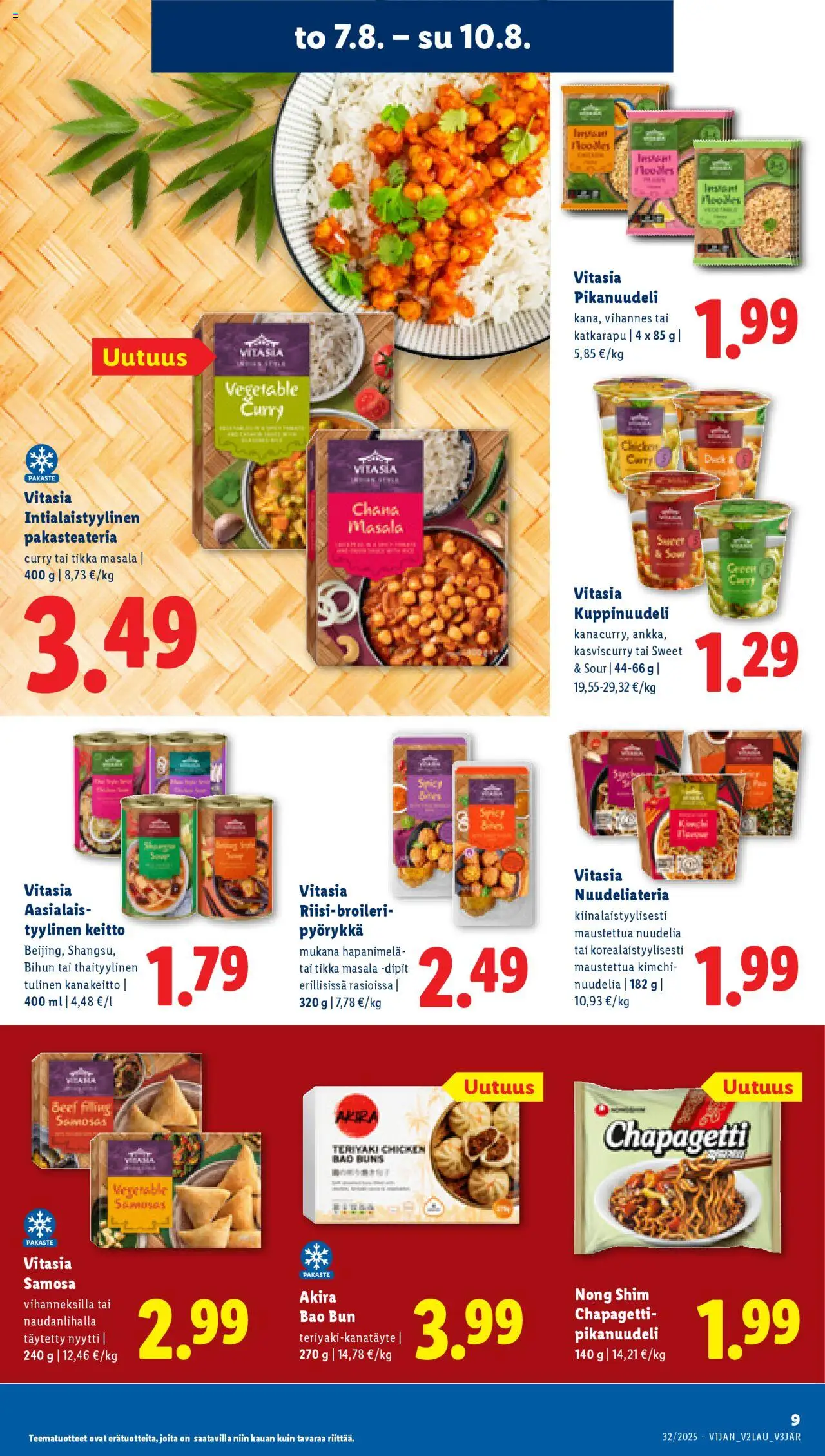  | Sivu: 11 | Tuotteet: Katkarapu, Keitto, Curry