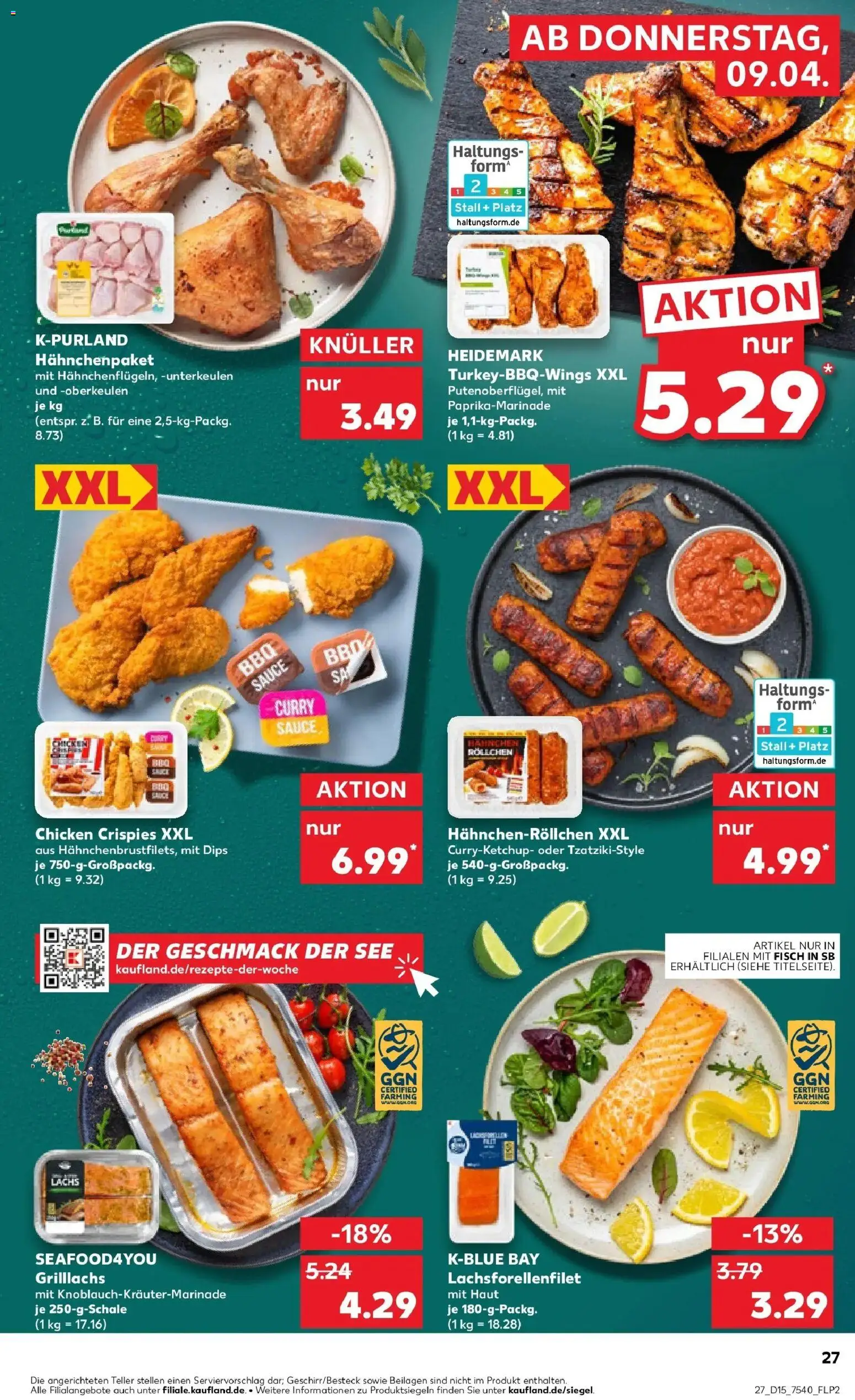 Kaufland Prospekt Annaberg-Buchholz	 – gültig ab 08.04.2026 | Seite: 27 | Produkte: Fisch, Lachs