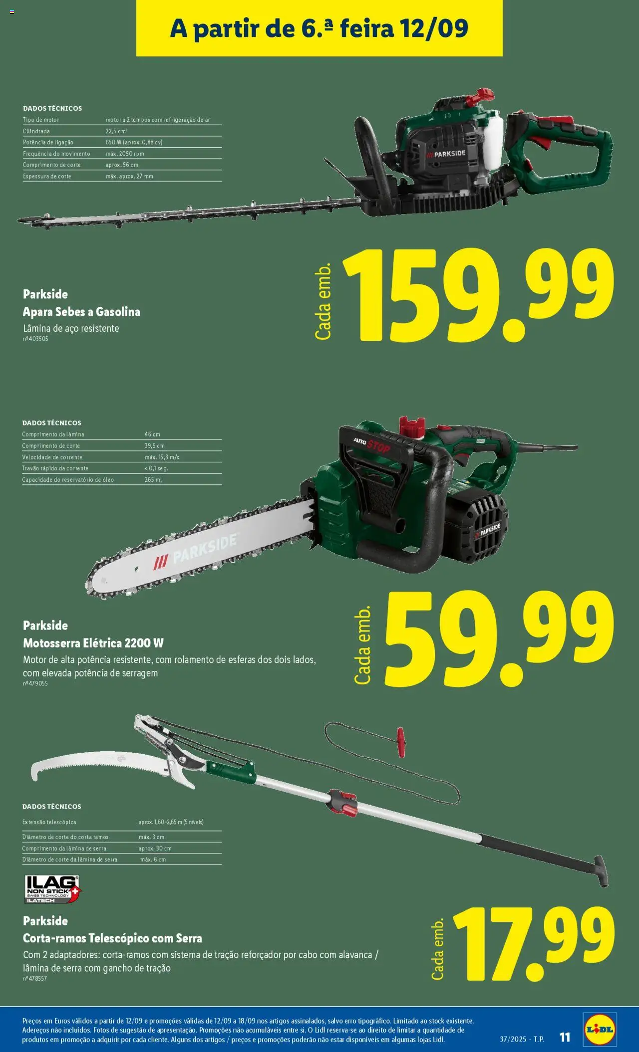 Lidl Novidades │ válido de 08.09.2025 | Página: 11 | Produtos: Cabo, Óleo, Gancho