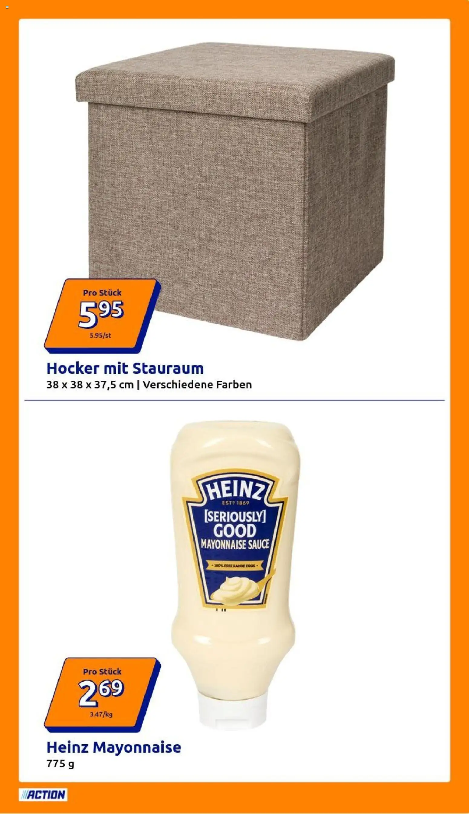 Action Prospekt – gültig ab 25.02.2026 | Seite: 5 | Produkte: Hocker, Mayonnaise