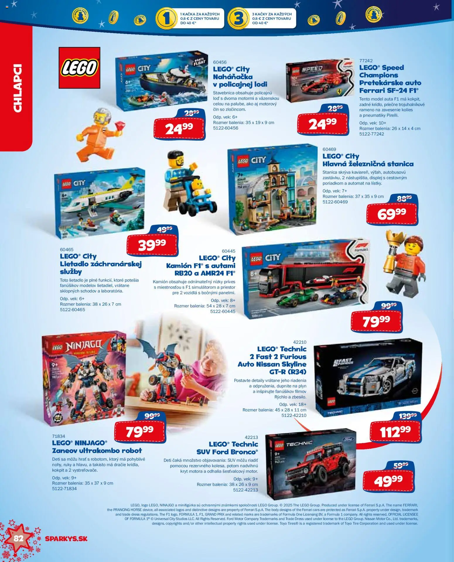 Nové ALLTOYS akcie – leták je platný od 19.11.2025 | Strana: 82 | Produkty: Robot, LEGO, Kačka