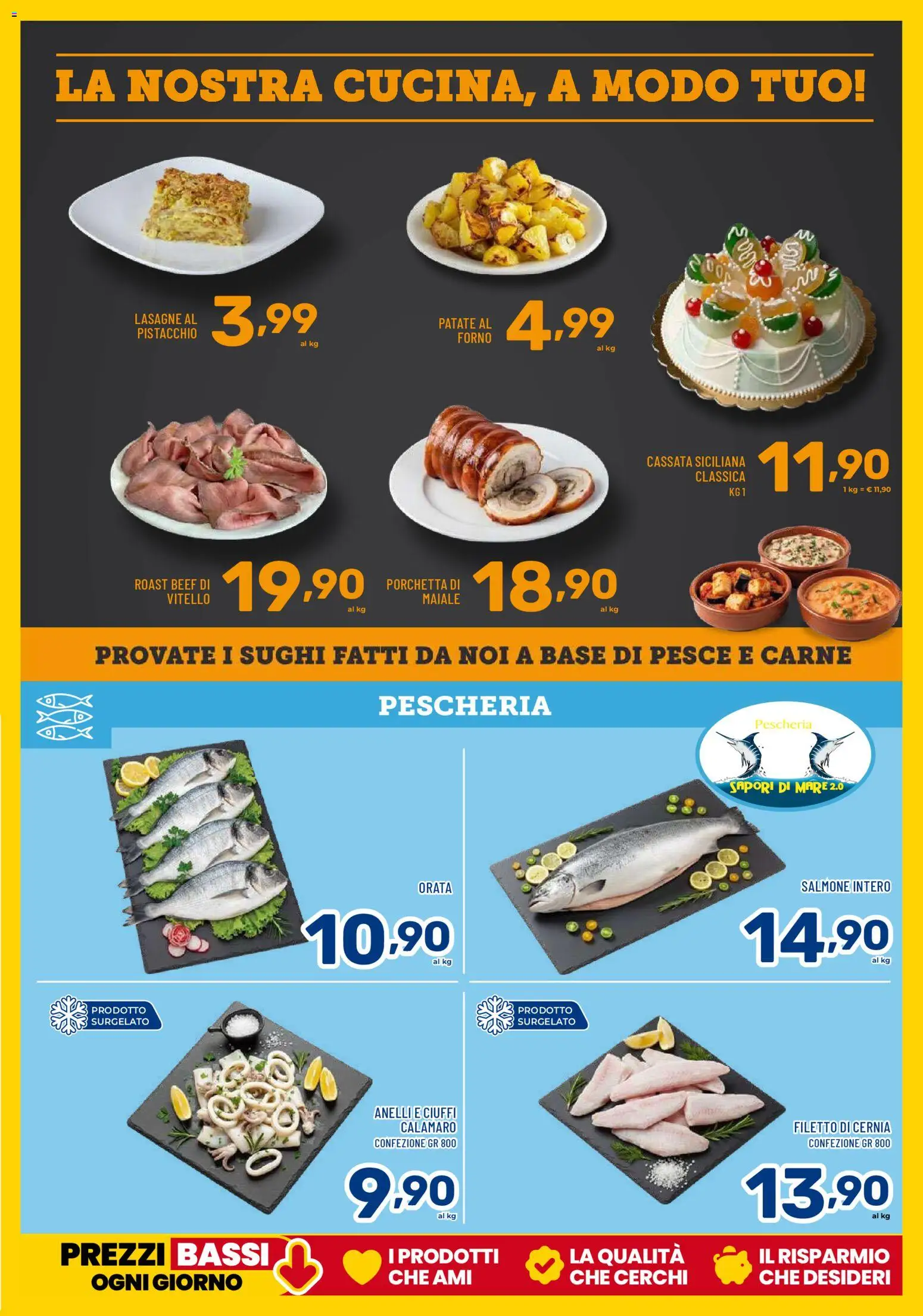 Volantino Il Centesimo del 18.12.2025 | Pagina: 5 | Prodotti: Maiale, Salmone, Orata, Vitello