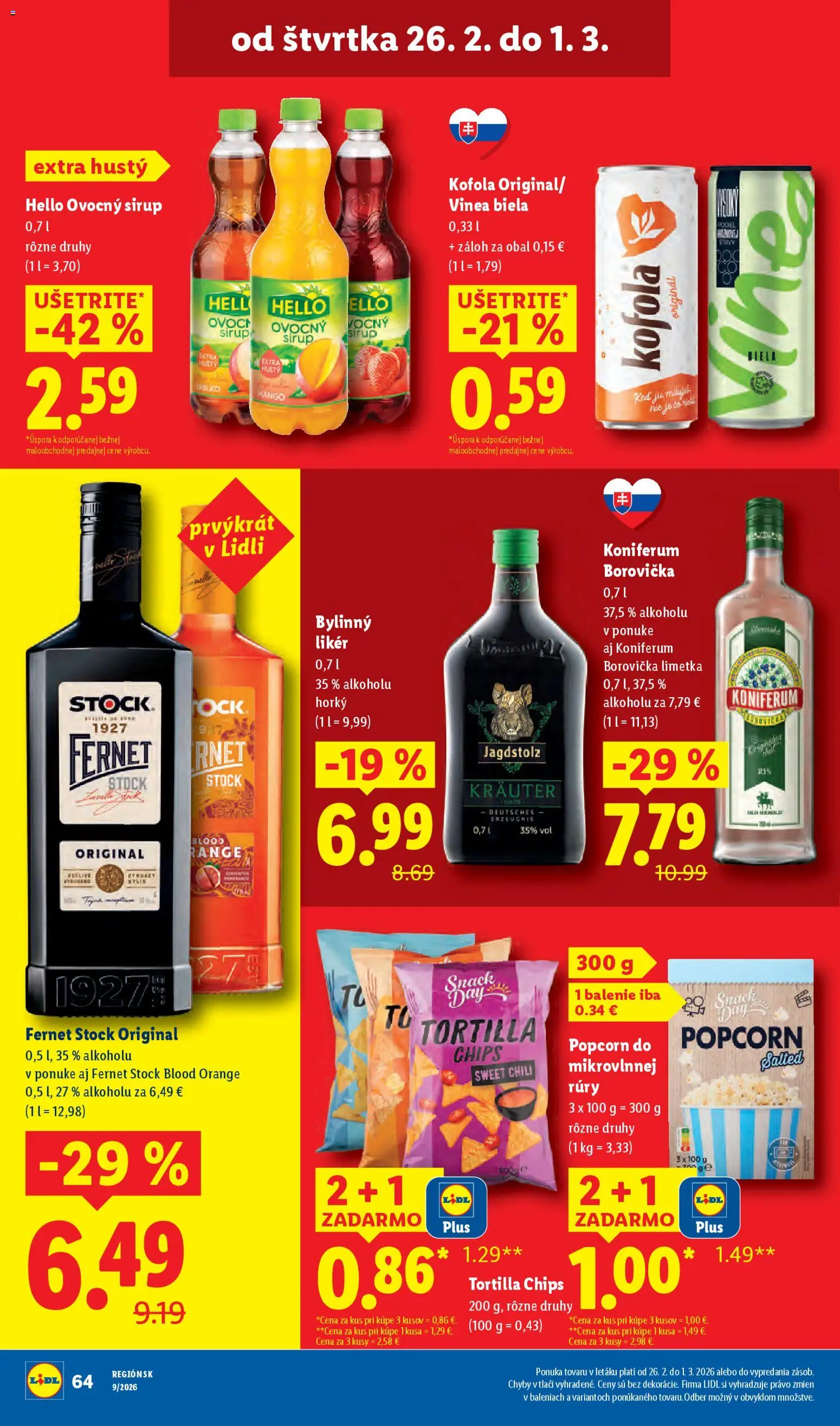 Nové Lidl akcie – leták je platný od 23.02.2026 | Strana: 72 | Produkty: Limetka, Kofola, Fernet, Mango