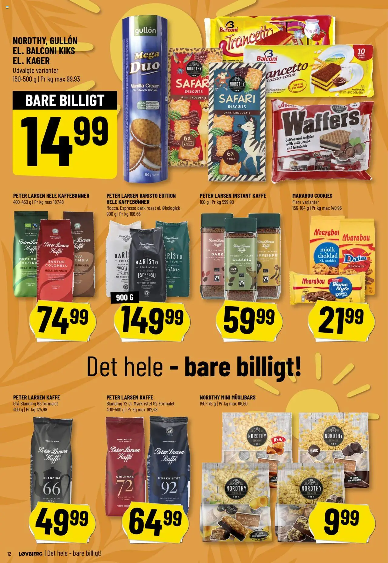 Løvbjerg Tilbudsavis gyldig fra 08.08.2025 | Side: 12 | Produkter: Cookies, Bønner, Oreo, Instant Kaffe