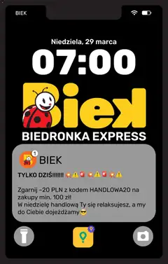 Pogląd oferty "Biedronka gazetka - BIEK Express" - ważna od 29.03.2026