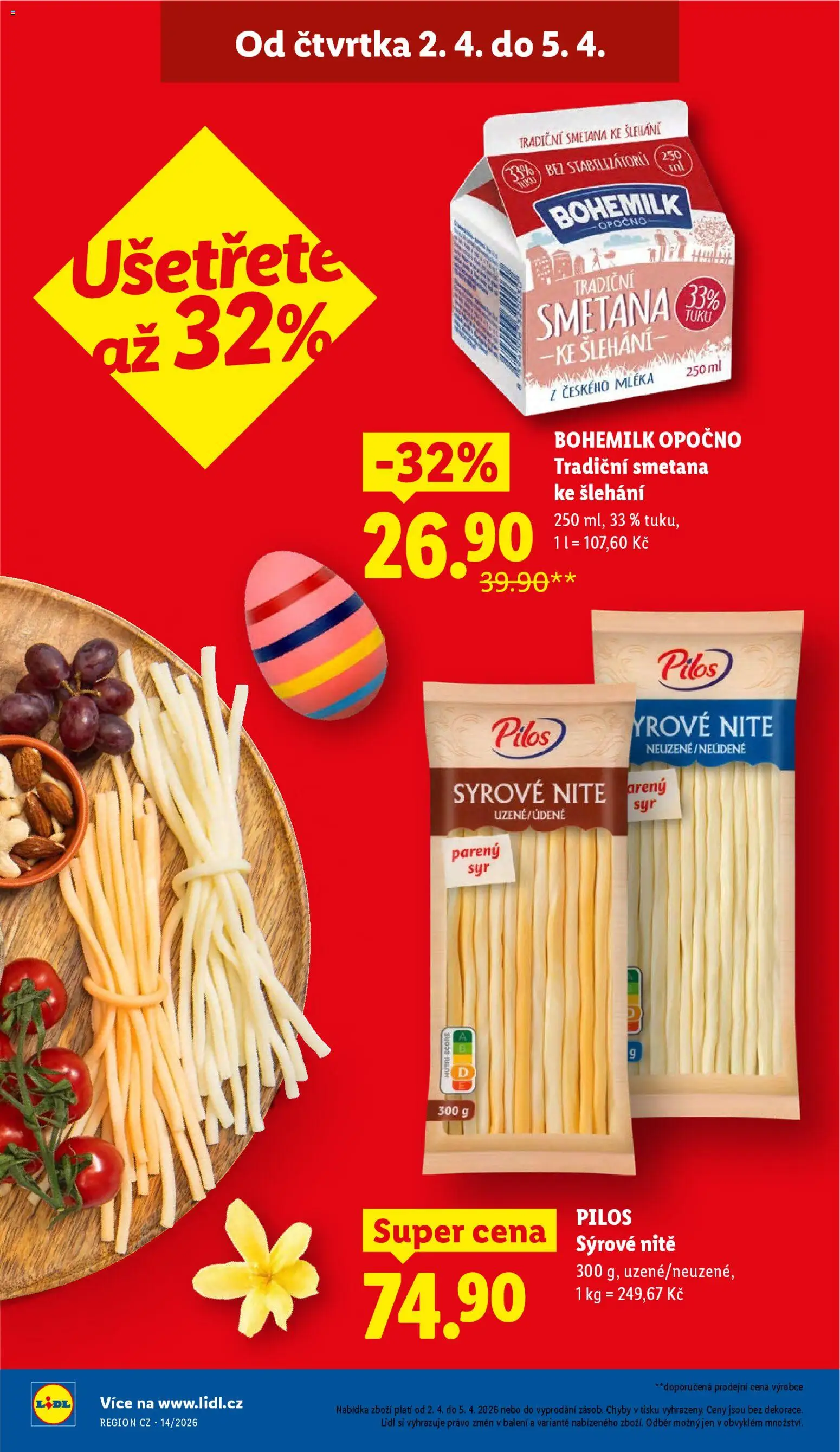 Lidl leták od 02.04.2026 💥 Nenechte si ujít TOP nabídky! ⭐ | Ceská republika