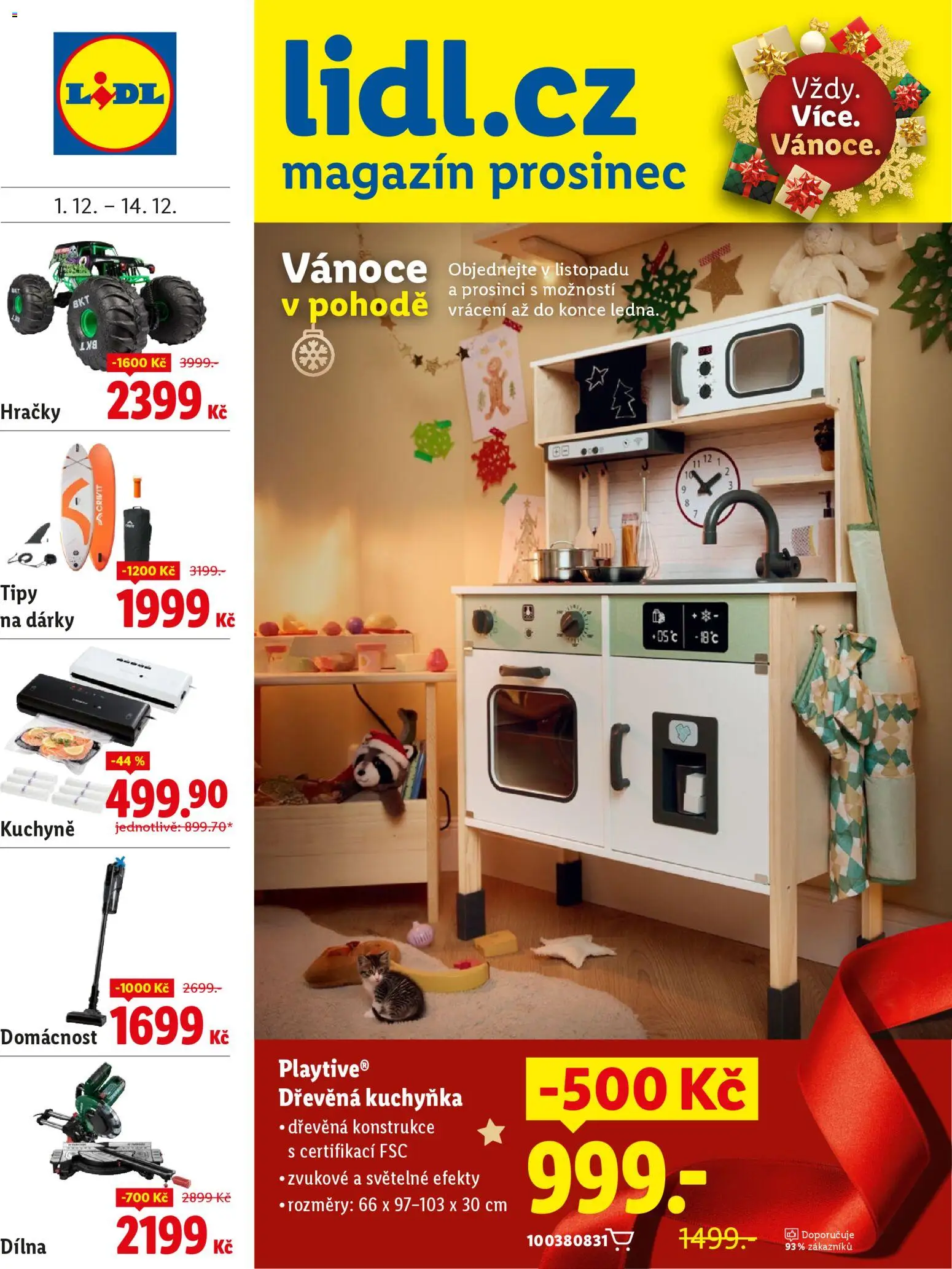Lidl magazín od 01.12.2025 | Strana: 1 | Produkty: Kuchyňka, Monster, Dřevěná kuchyňka, Kuchyně