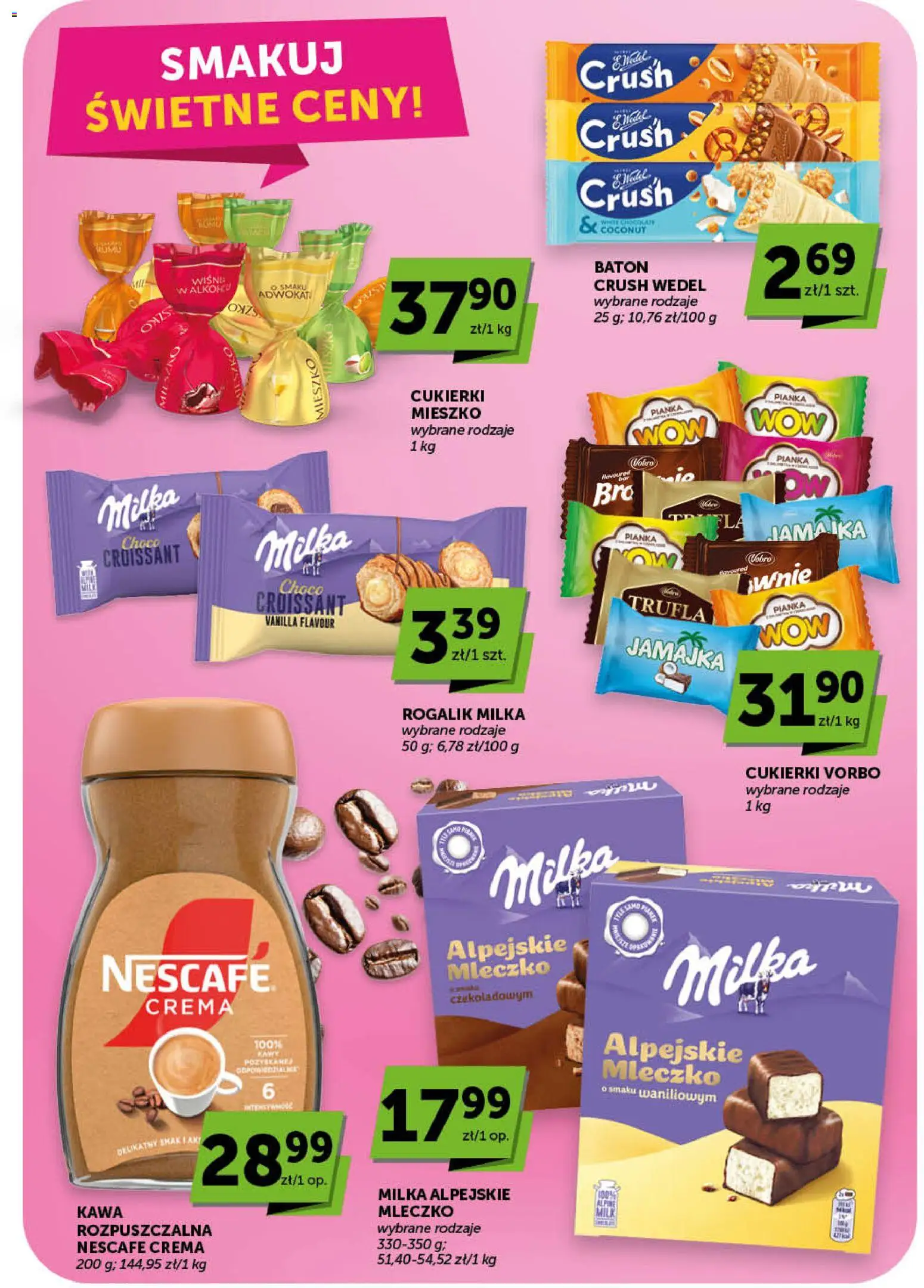 Euro Sklep gazetka - Minimarket od 16.04.2026 | Strona: 11 | Produkty: Nescafe, Milka, Baton, Kawa