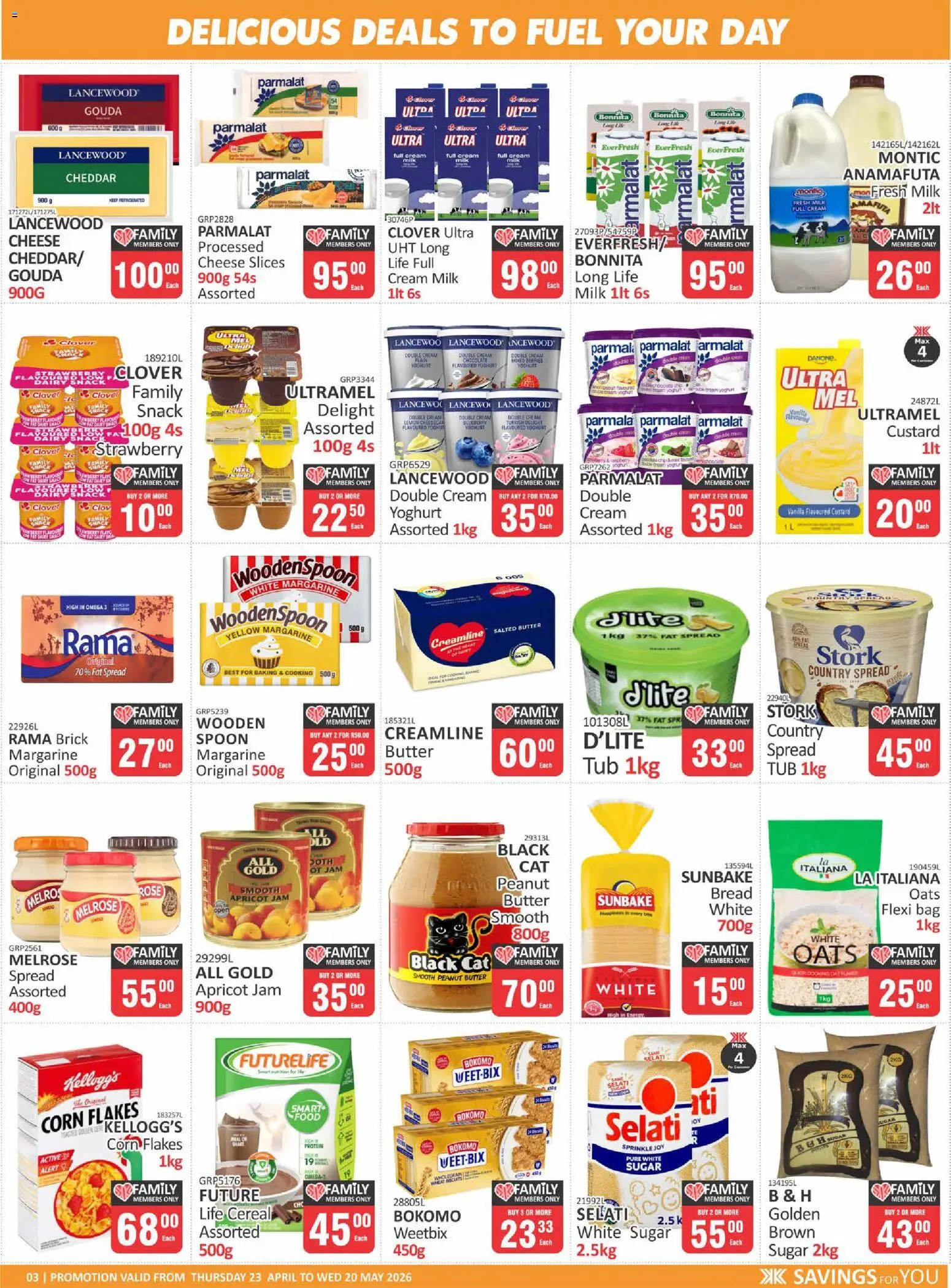 New KIT KAT Cash & Carry catalogue – valid from 23.04.2026 | Page: 3 | Products: Oats, Chocolate, Margarine, Sugar