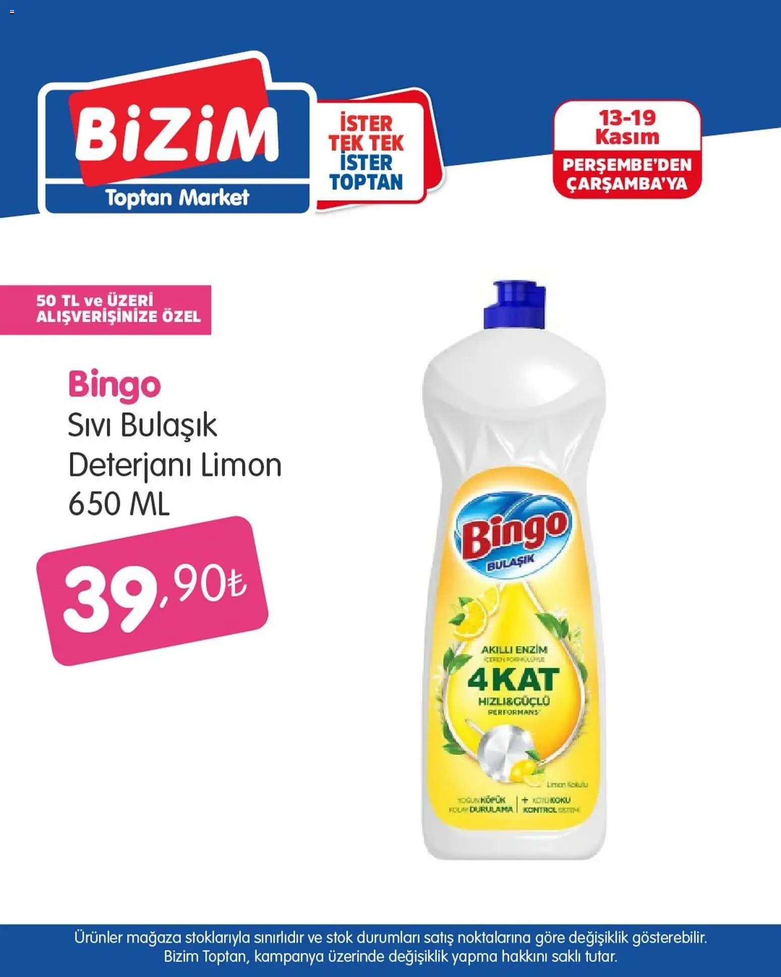 Bizim Toptan Katalog - 13.11.2025 tarihinden itibaren geçerlidir | Sayfa: 5 | Ürünler: Bulaşık deterjanı, Limon