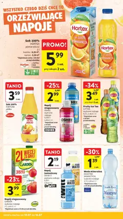 Intermarche Gazetka od 10.07.2025 | Strona: 33 | Produkty: Szklanka, Ice Tea, Napoje, Sok