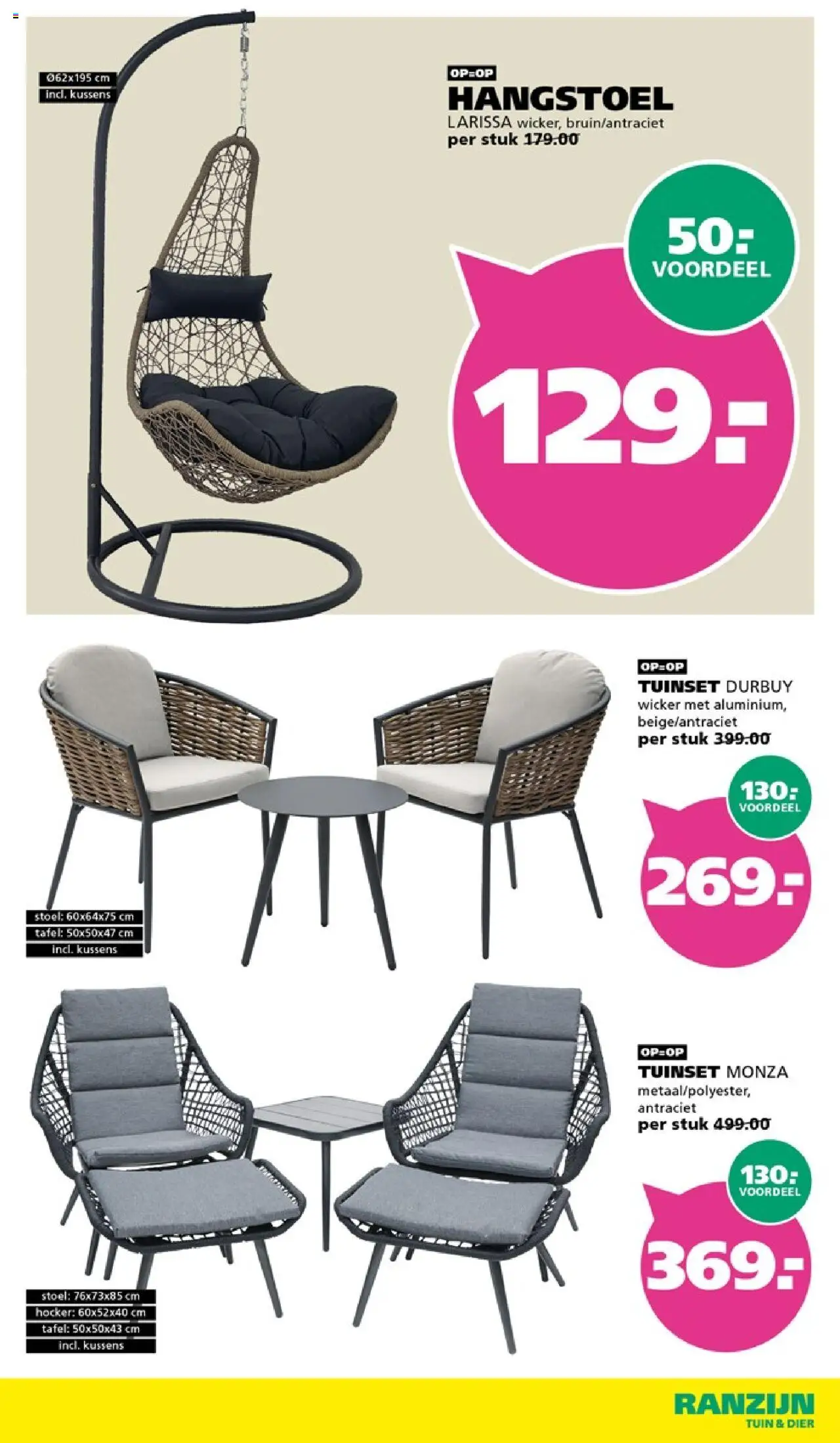  | Pagina: 13 | Producten: Tafel, Stoel, Kussens