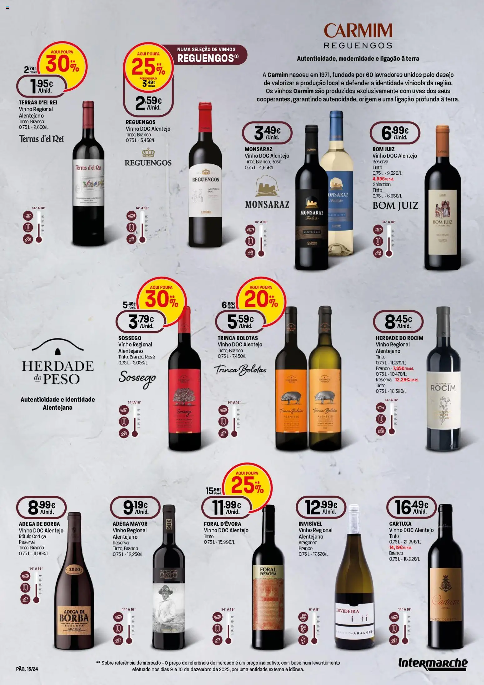 Intermarché - Queijos, Vinhos e Enchidos Contact │ válido de 29.01.2026 | Página: 15 | Produtos: Base, Vinho, Uvas