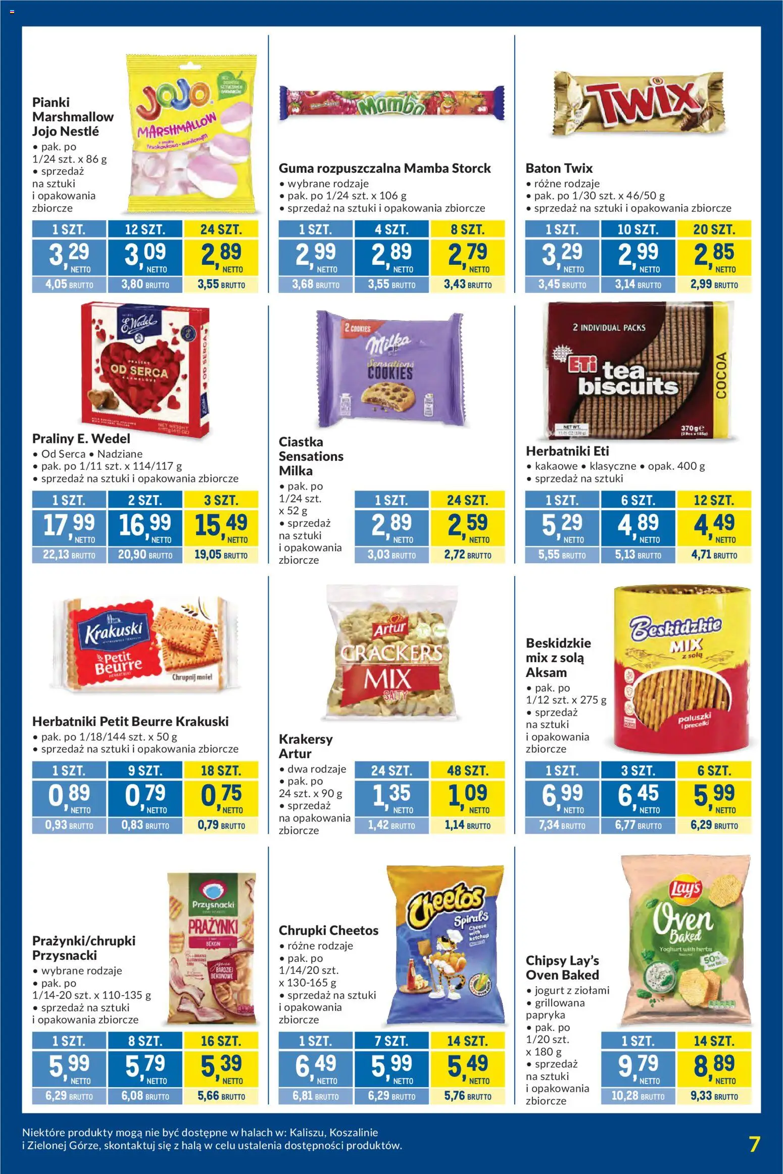 Makro Gazetka - Kupujesz więcej płacisz mniej od 27.12.2025 | Strona: 7 | Produkty: Chrupki, Baton, Krakersy, Ciastka